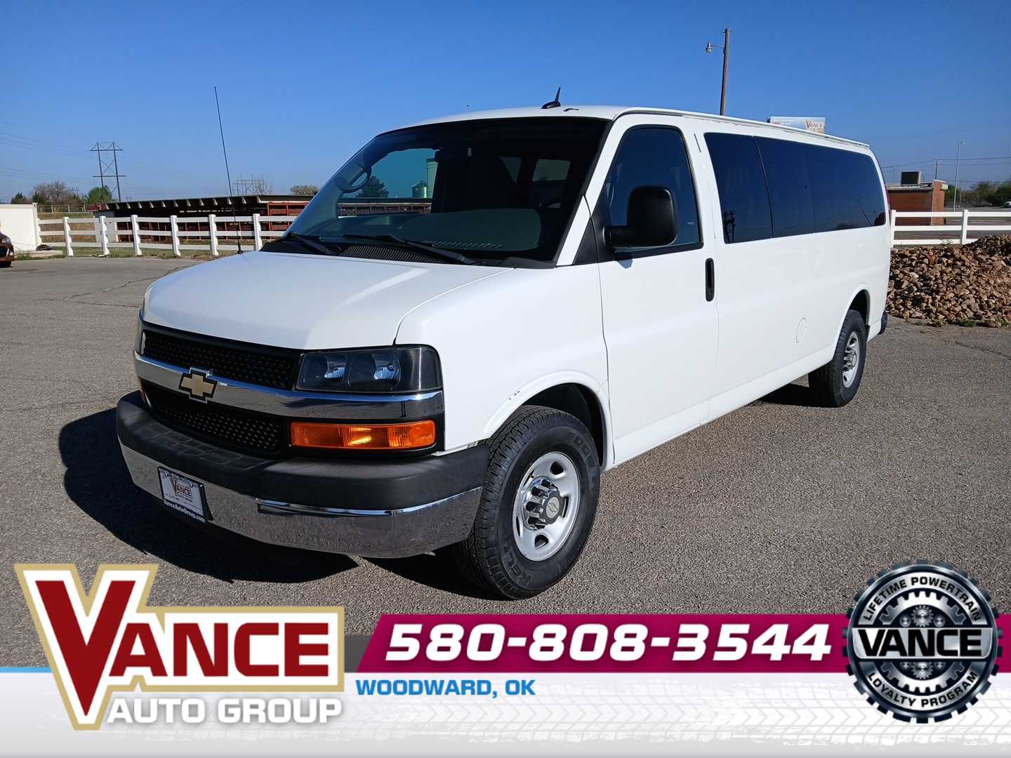 Summit White 2013 Chevrolet Express 3500 1LT Extended RWD Van Rear-Wheel Drive 6-Speed Automatic