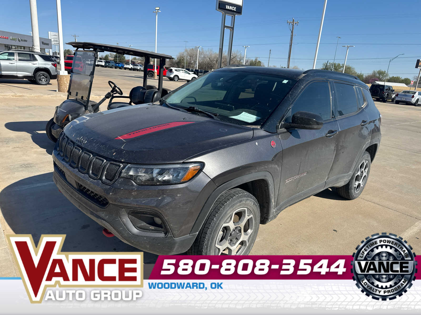 Gray (Granite Crystal Metallic Clearcoat) 2022 Jeep Compass Trailhawk 4WD SUV / Crossover Four-Wheel Drive 9-Speed Automatic