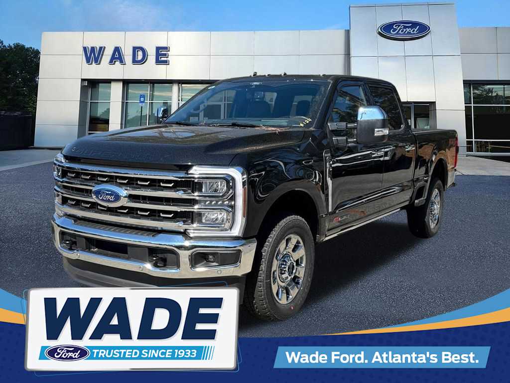 Agate Black Metallic 2025 Ford F-350 Super Duty King Ranch Crew Cab 4WD Pickup Truck Four-Wheel Drive Automatic
