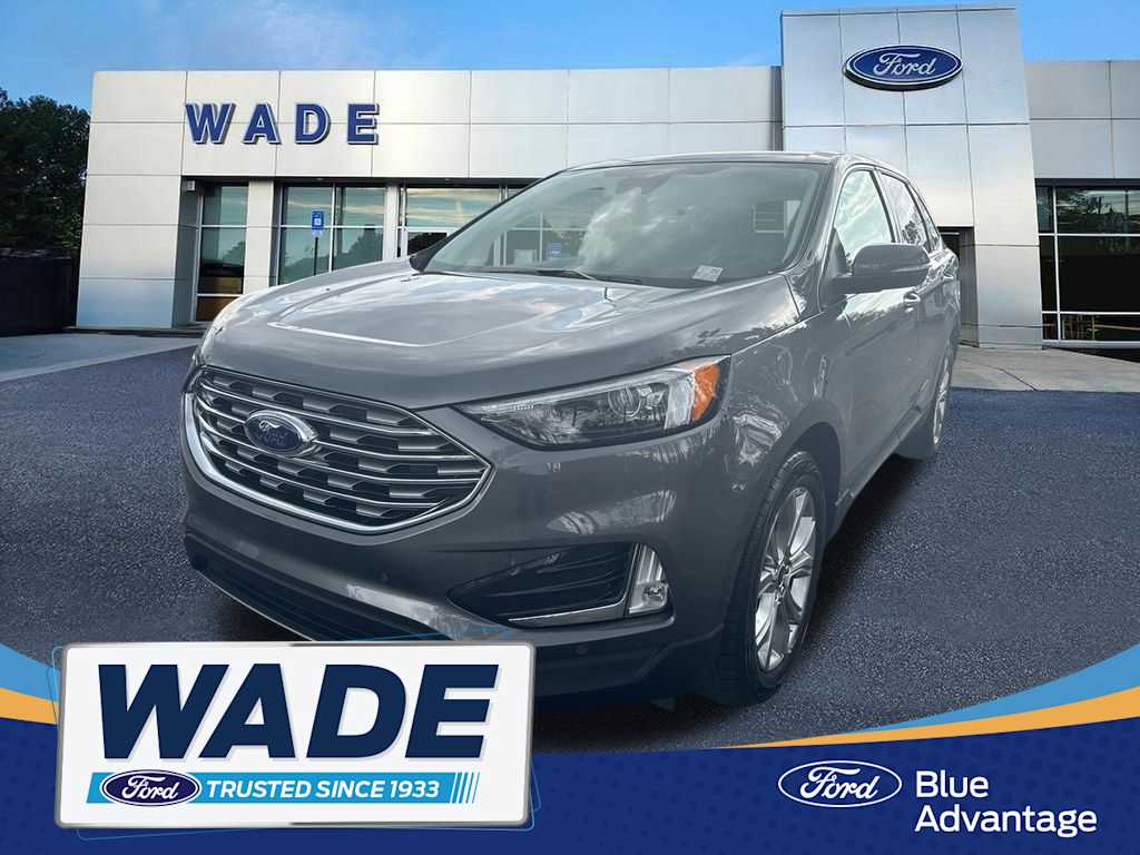 Carbonized Gray Metallic 2024 Ford Edge Titanium AWD SUV / Crossover All-Wheel Drive 8-Speed Automatic