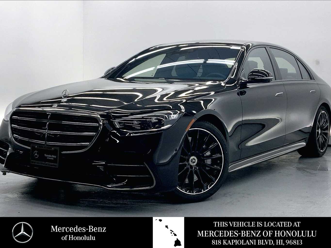 Obsidian Black 2023 Mercedes-Benz S-Class S 500 4MATIC AWD Sedan All-Wheel Drive 9-Speed Automatic