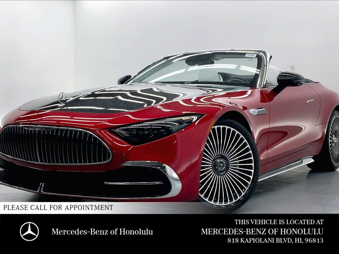 MANUFAKTUR Garnet Red Metallic (Red Ambiance) 2026 Mercedes-Benz SL-Class Mercedes-Maybach SL 680 Monogram Series 4MATIC Convertible All-Wheel Drive 9-Speed Automatic