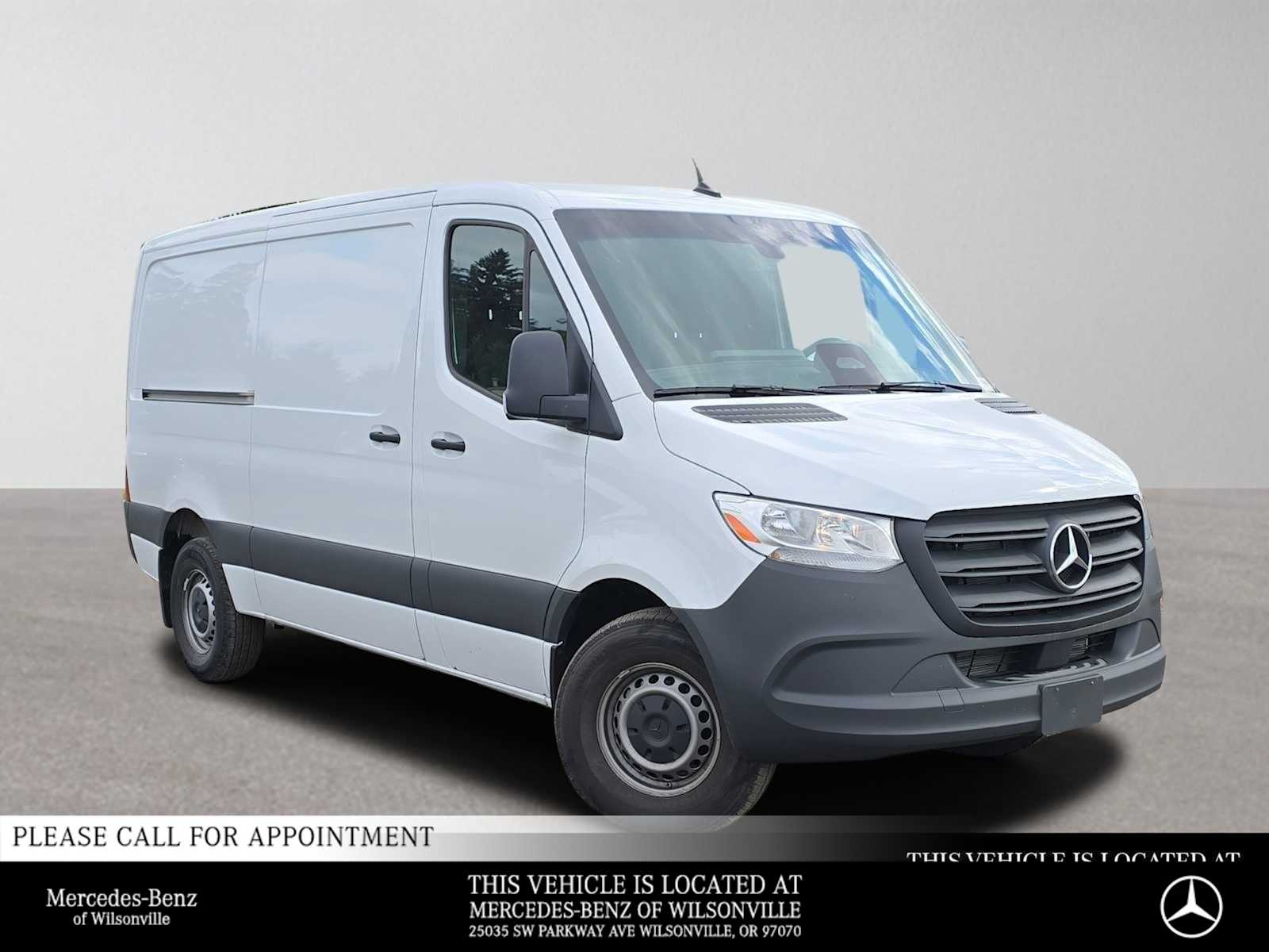 Arctic White 2025 Mercedes-Benz Sprinter Cargo Van Rear-Wheel Drive 9-Speed Automatic