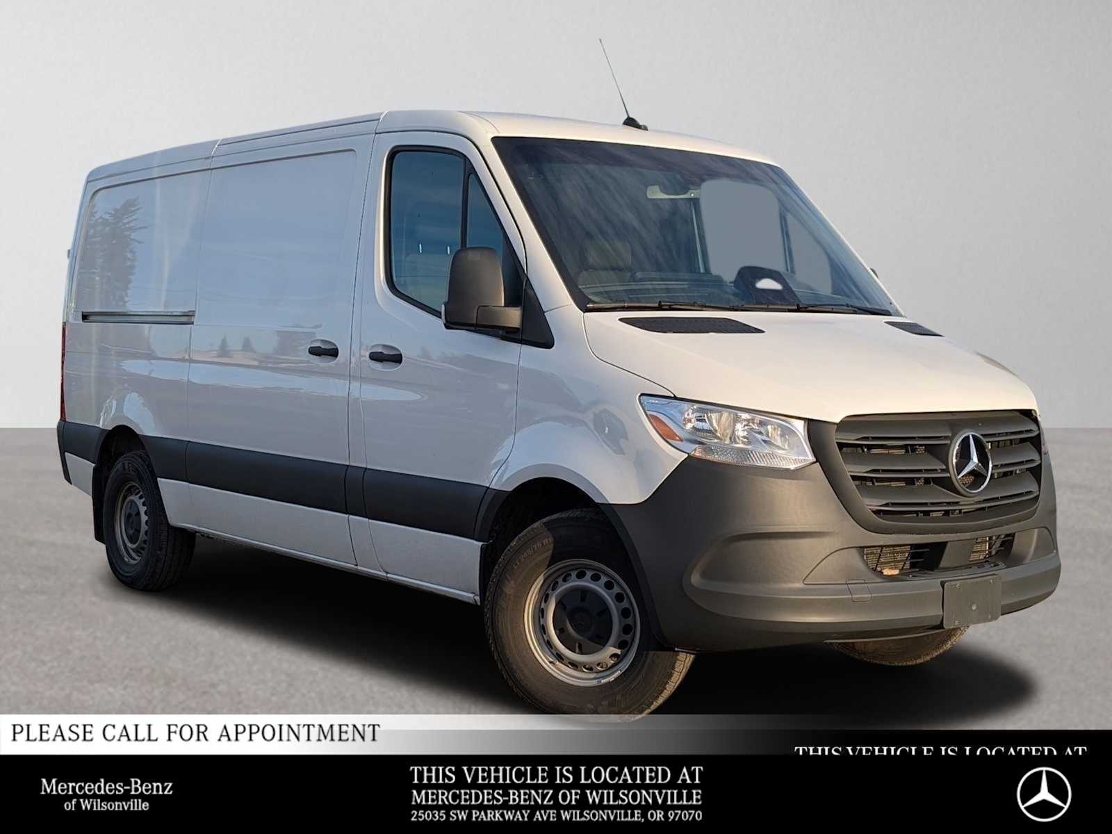 Arctic White 2025 Mercedes-Benz Sprinter Cargo Van Rear-Wheel Drive 9-Speed Automatic