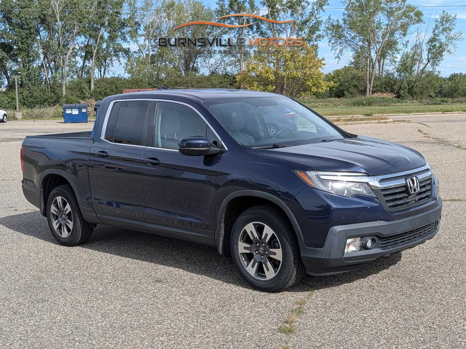 Black (Obsidian Blue Pearl) 2019 Honda Ridgeline Pickup Truck All-Wheel Drive 6-Speed Automatic
