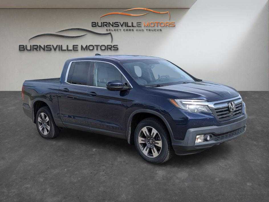 Black (Obsidian Blue Pearl) 2019 Honda Ridgeline Pickup Truck All-Wheel Drive 6-Speed Automatic