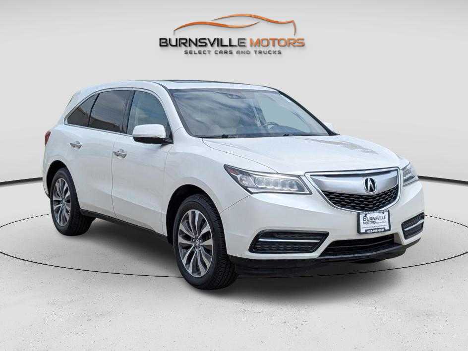 White 2016 Acura MDX SH-AWD with Technology Package SUV / Crossover All-Wheel Drive 9-Speed Automatic