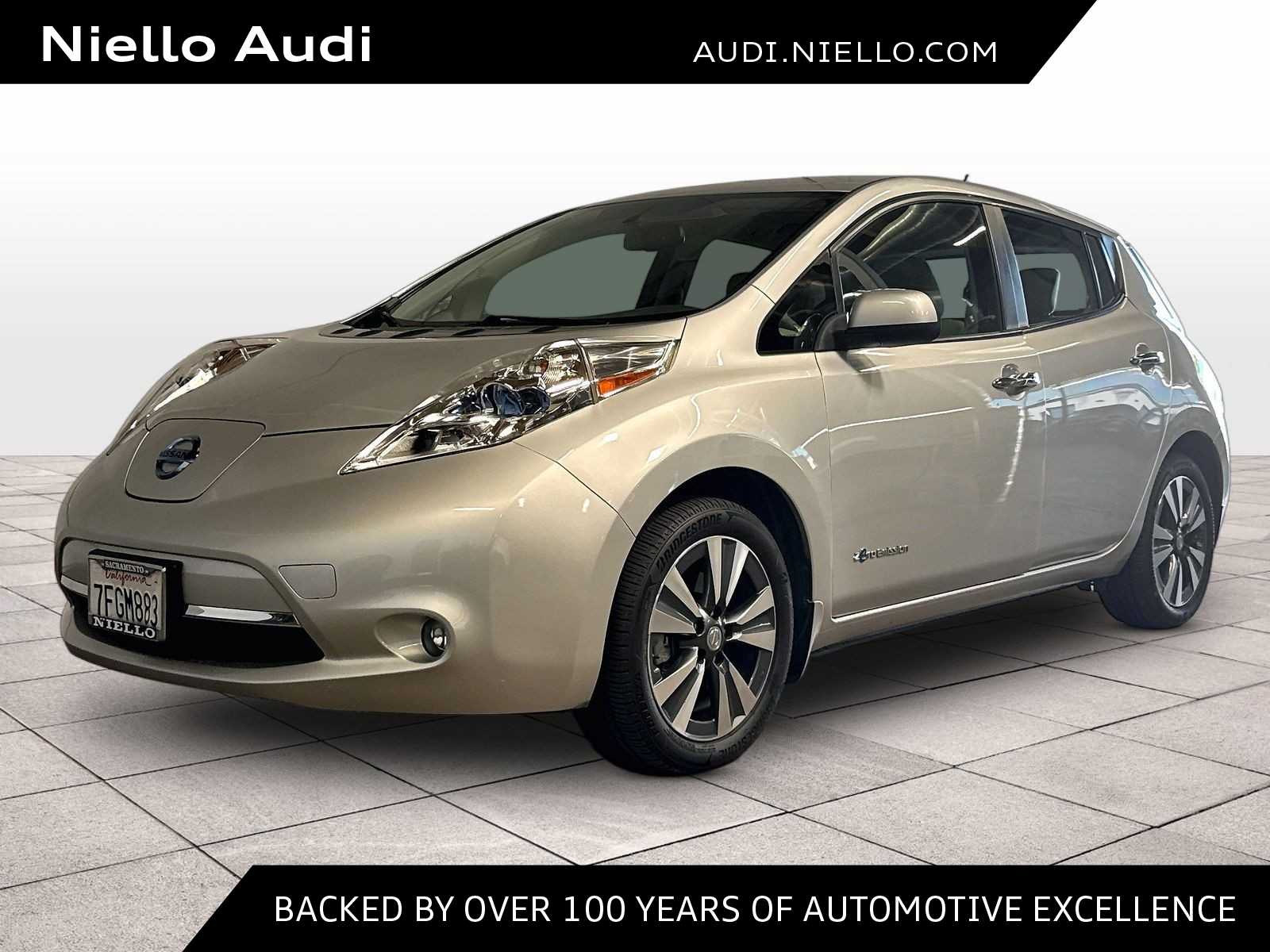 Brilliant Silver 2015 Nissan LEAF Hatchback Front-Wheel Drive 1-Speed Automatic