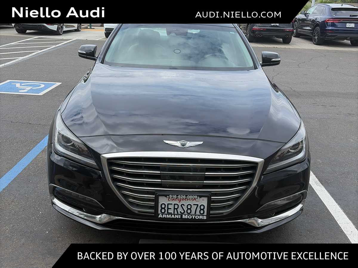 Caspian Black 2018 Genesis G80 3.8L Sedan Rear-Wheel Drive 8-Speed Automatic