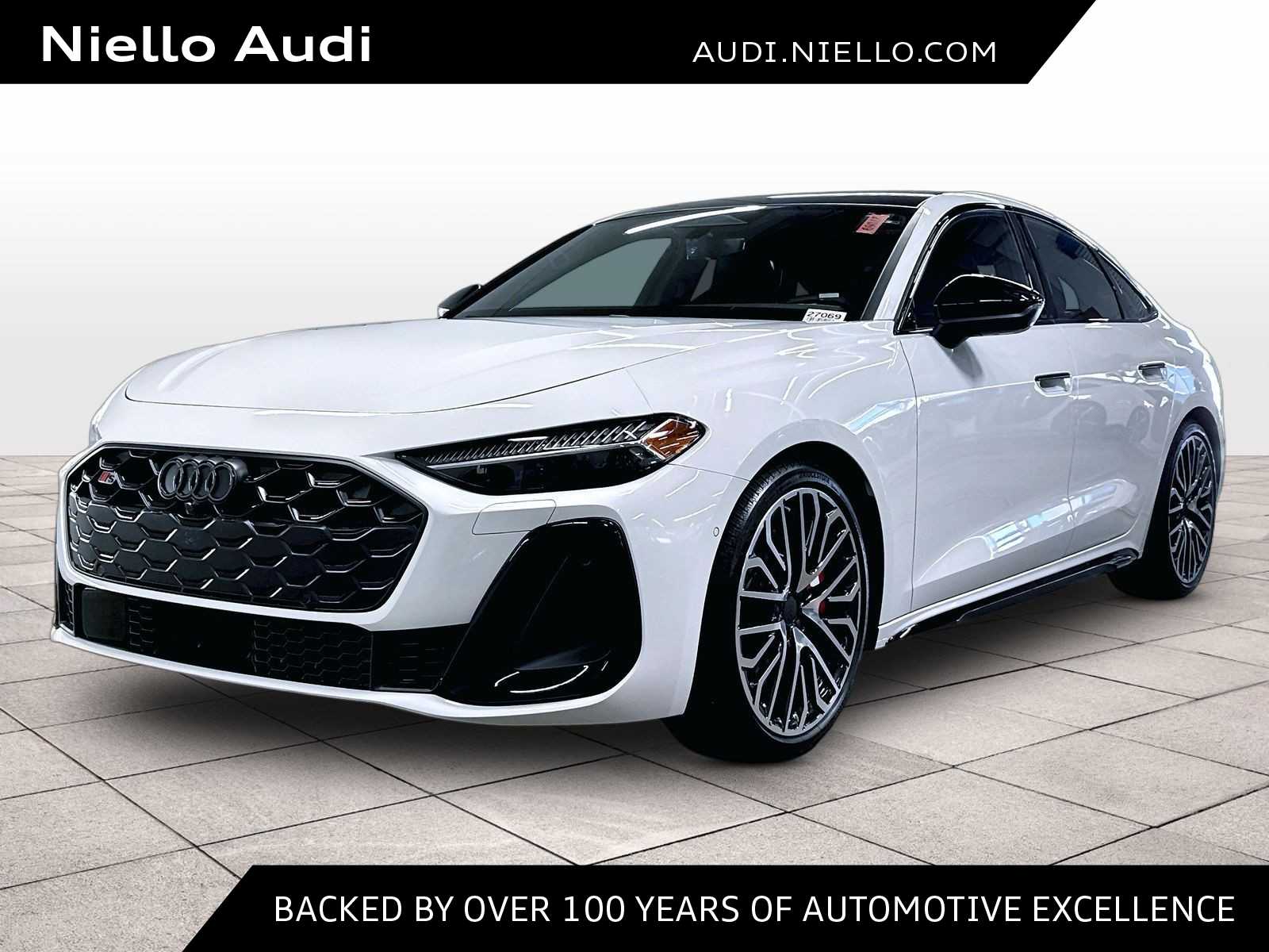 GLACIER WHITE 2026 Audi S5 Sedan All-Wheel Drive 7-Speed Automatic