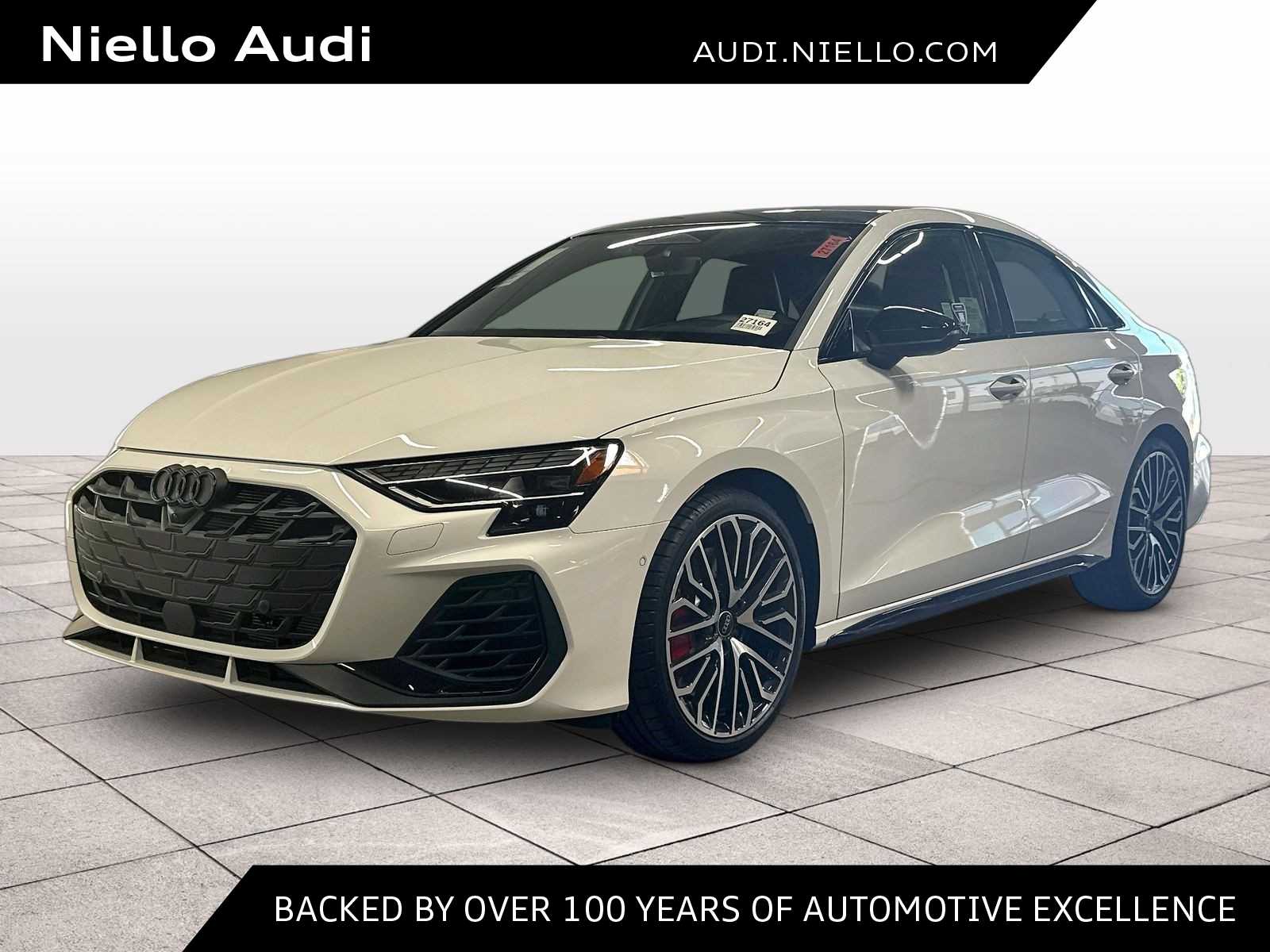 GLACIER WHITE 2026 Audi S3 Sedan All-Wheel Drive 7-Speed Automatic