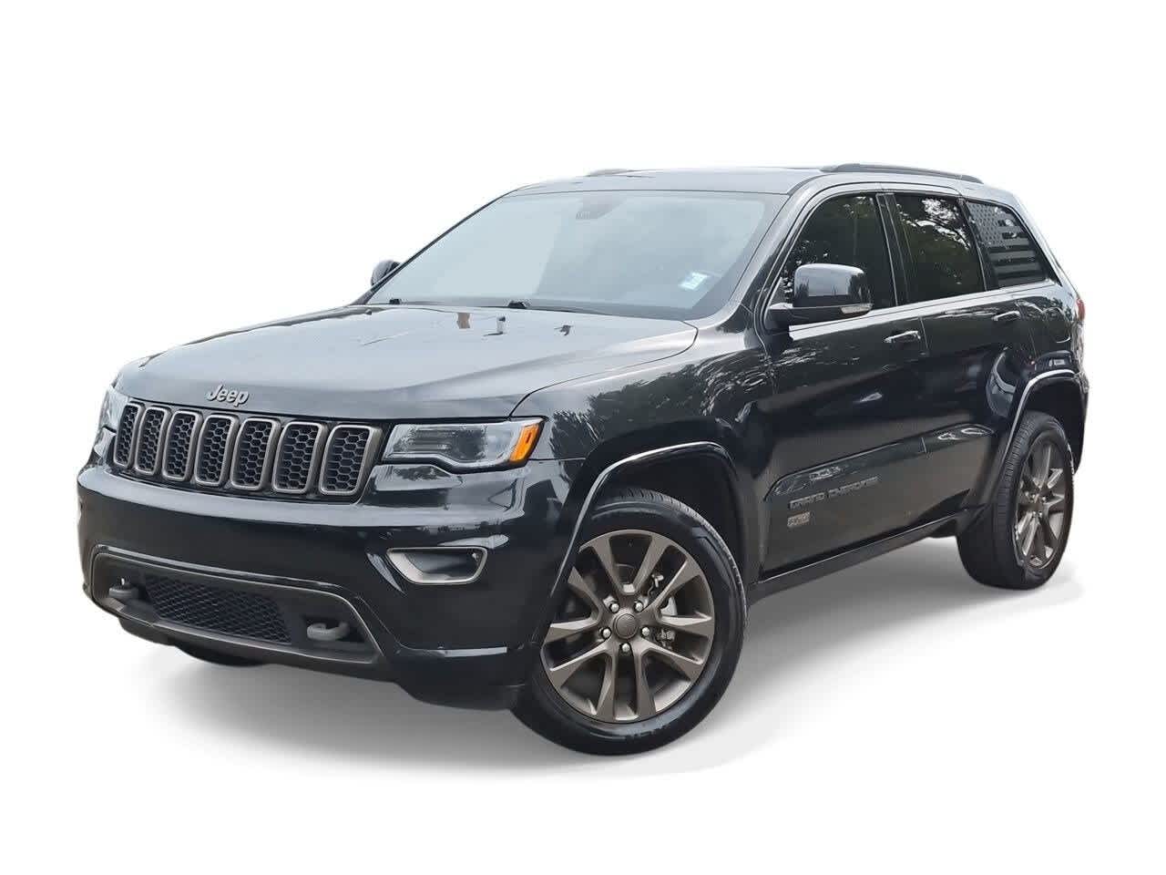 Brilliant Black Crystal Pearlcoat 2016 Jeep Grand Cherokee SUV / Crossover Four-Wheel Drive 8-Speed Automatic