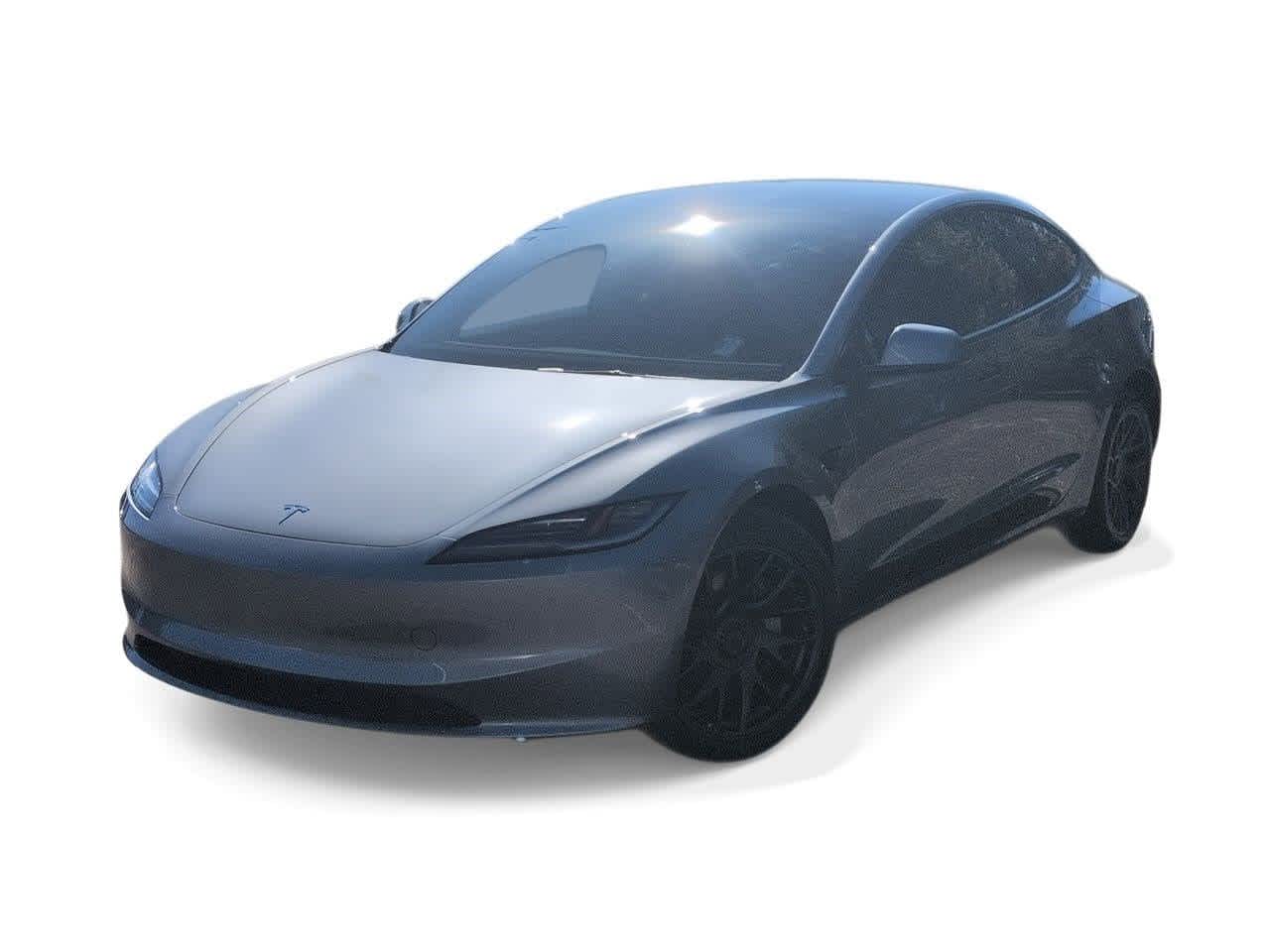 Gray 2025 Tesla Model 3 Long Range AWD Sedan All-Wheel Drive 1-Speed Automatic