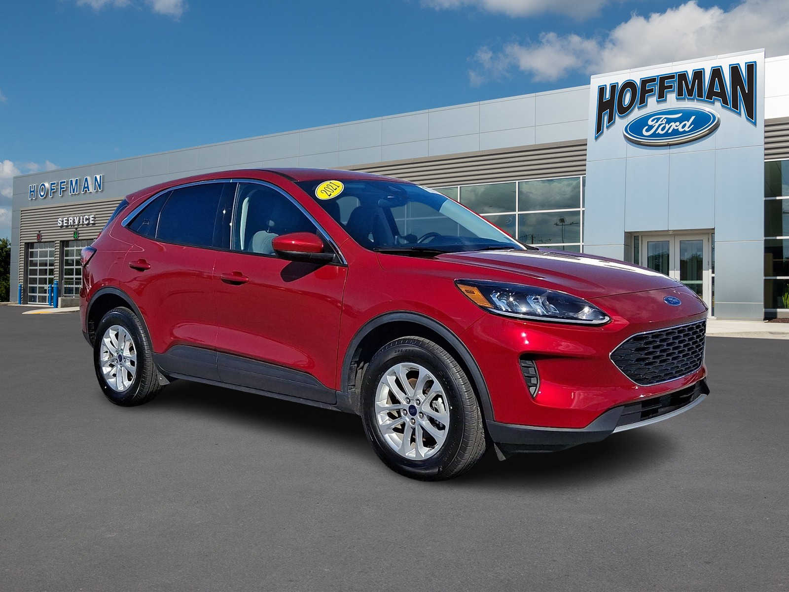 Rapid Red Metallic Tinted Clearcoat 2021 Ford Escape Hybrid SE AWD SUV / Crossover All-Wheel Drive Continuously Variable Transmission