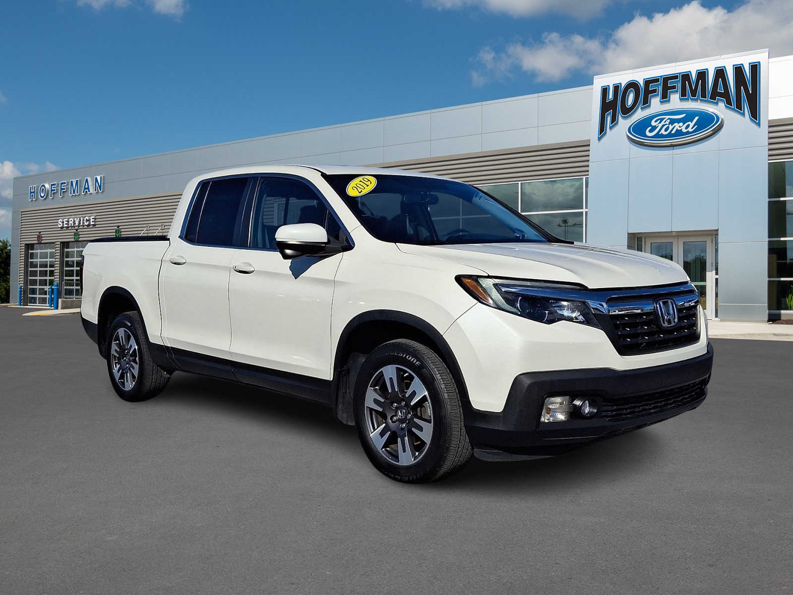 White Diamond Pearl 2019 Honda Ridgeline RTL-T AWD Pickup Truck All-Wheel Drive 6-Speed Automatic