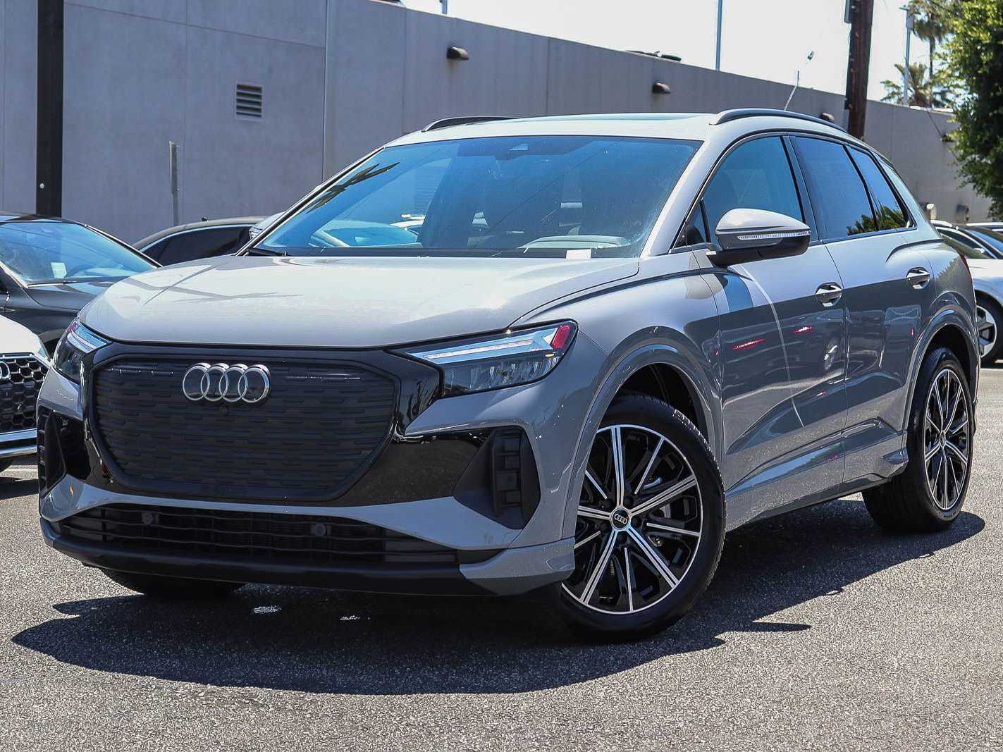 Gray 2025 Audi Q4 e-tron Premium Plus 45 SUV / Crossover Rear-Wheel Drive 1-Speed Automatic