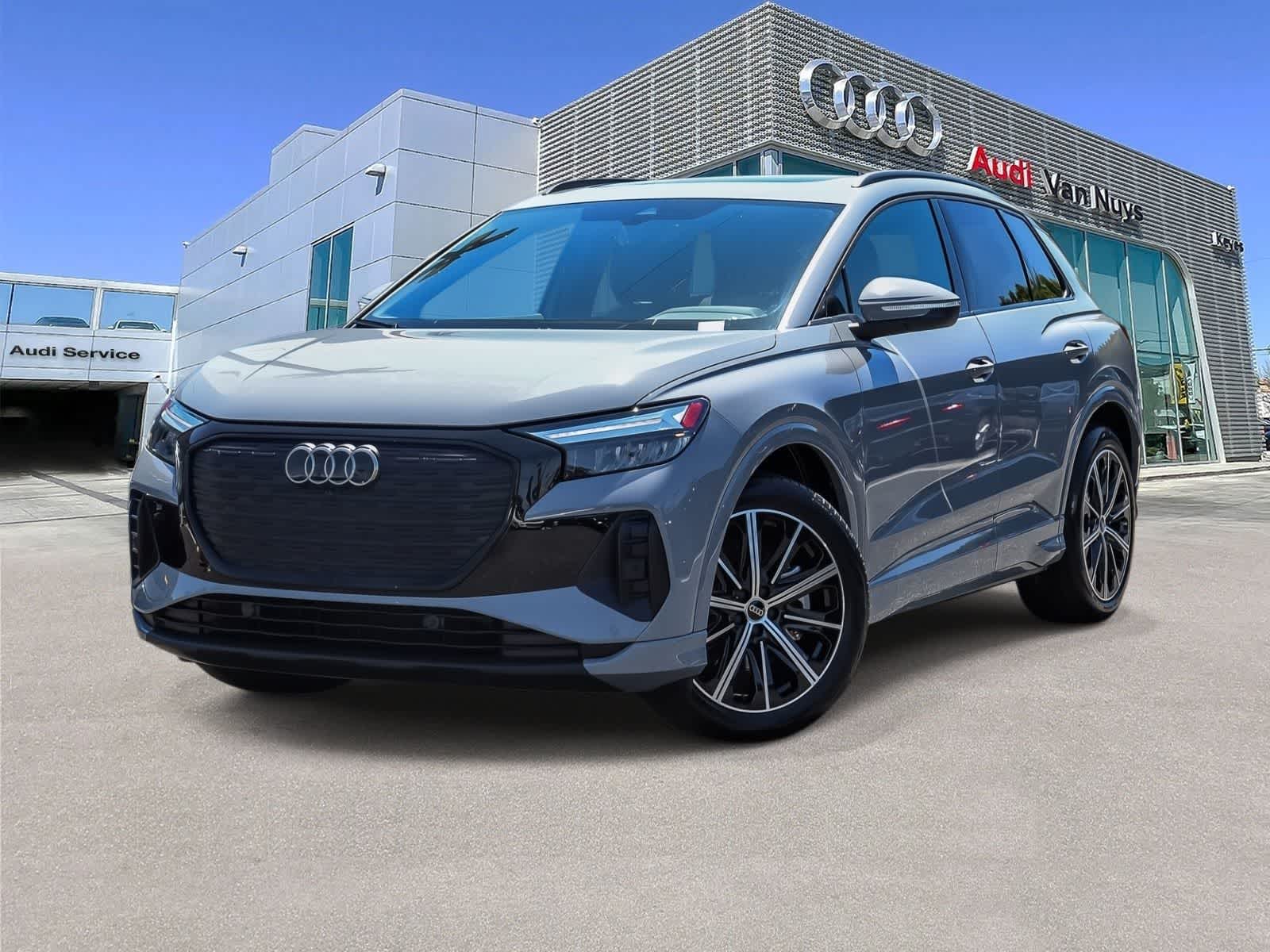 Gray 2025 Audi Q4 e-tron Premium Plus 45 SUV / Crossover Rear-Wheel Drive 1-Speed Automatic