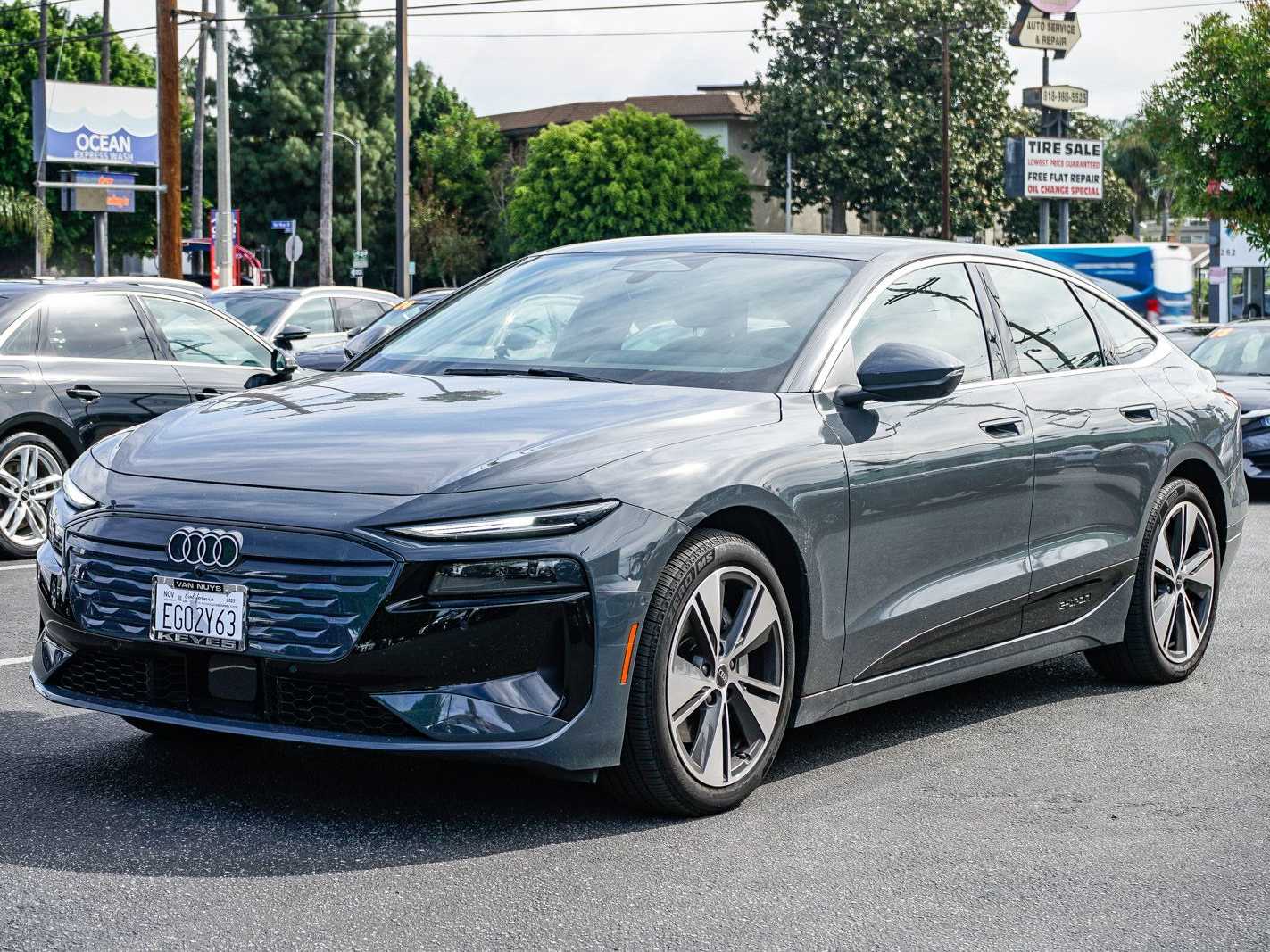 Gray 2025 Audi A6 e-tron Sportback quattro Premium Sedan All-Wheel Drive 1-Speed Automatic