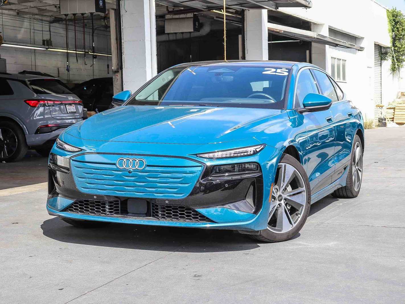 Blue 2025 Audi A6 e-tron Sportback Sedan All-Wheel Drive 1-Speed Automatic