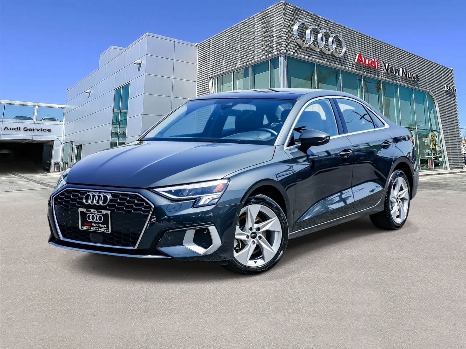 Manhattan Gray Metallic 2024 Audi A3 40 TFSI Premium FWD Sedan Front-Wheel Drive 7-Speed Automatic