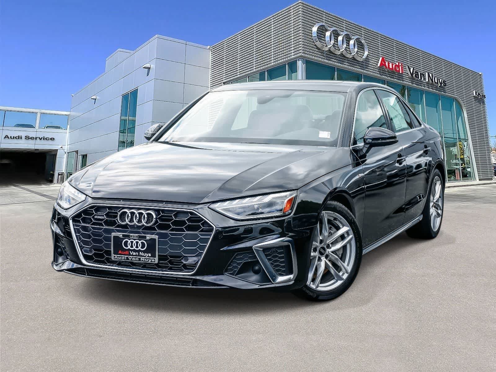 Mythos Black Metallic 2023 Audi A4 quattro Premium Plus S Line 45 TFSI AWD Sedan All-Wheel Drive 7-Speed Automatic