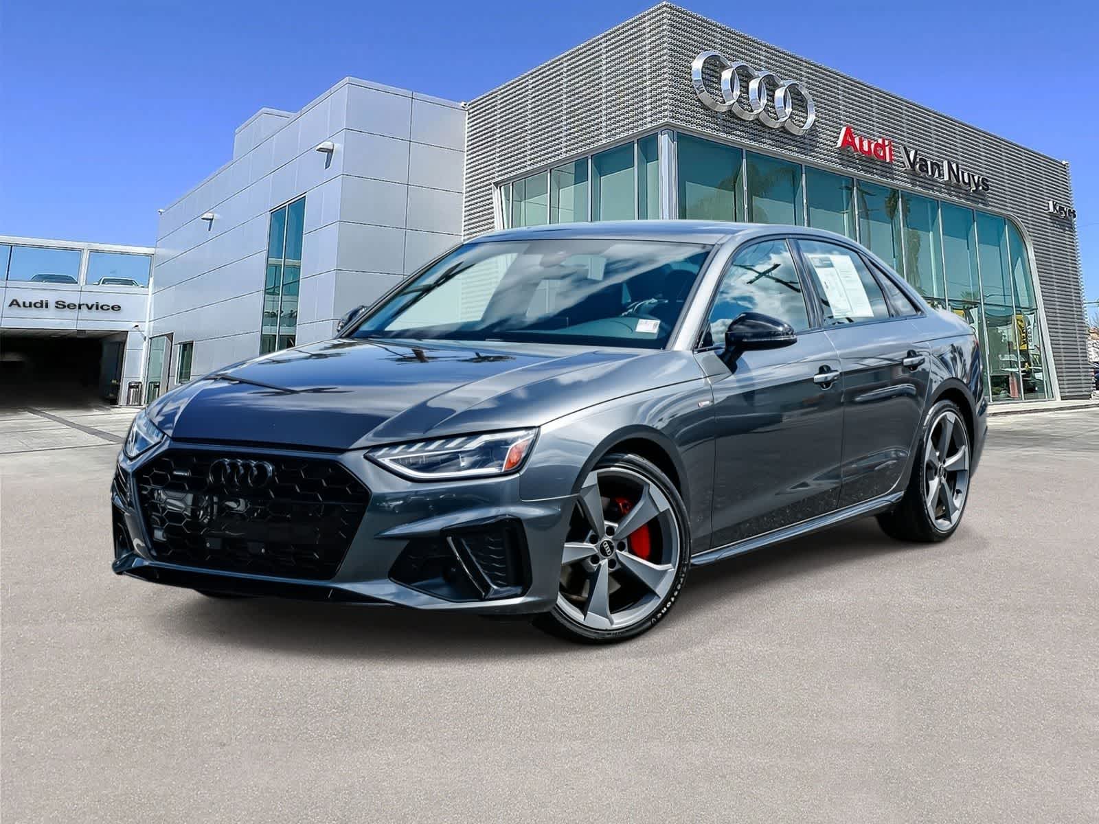 Gray 2023 Audi A4 quattro Premium Plus S Line 45 TFSI AWD Sedan All-Wheel Drive 7-Speed Automatic