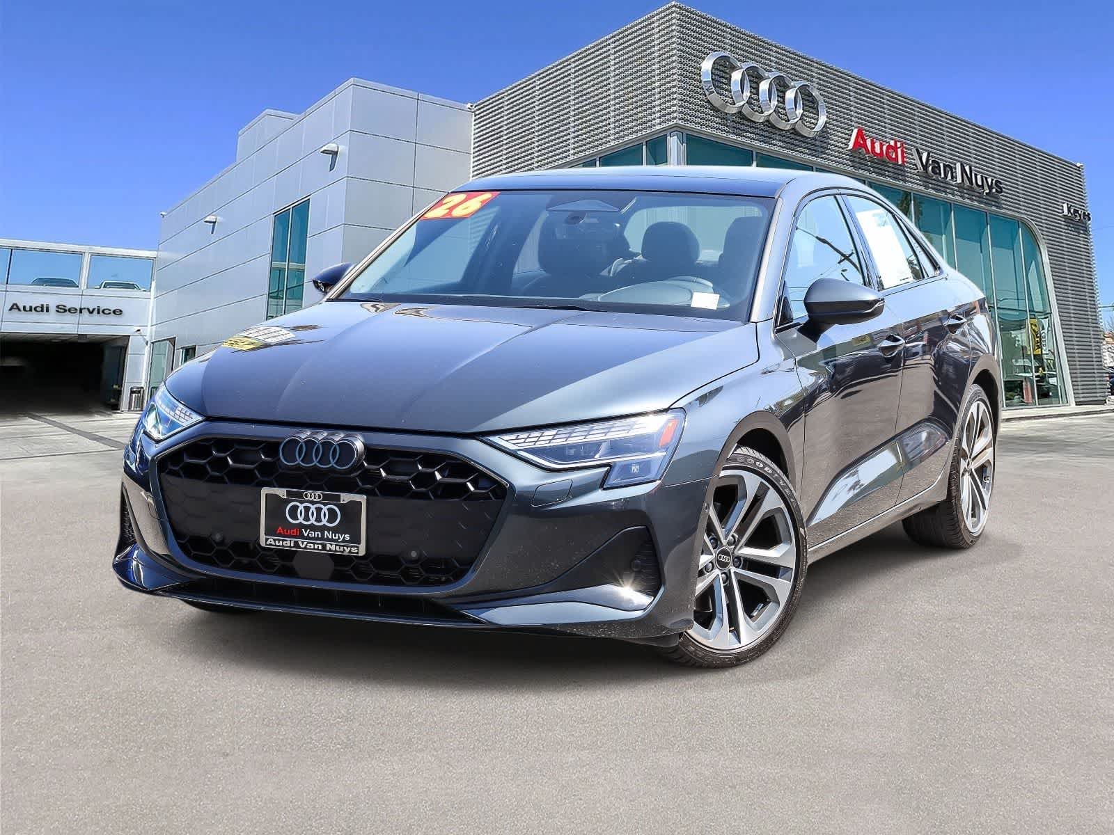 Manhattan Gray Metallic 2026 Audi A3 Sedan All-Wheel Drive 7-Speed Automatic