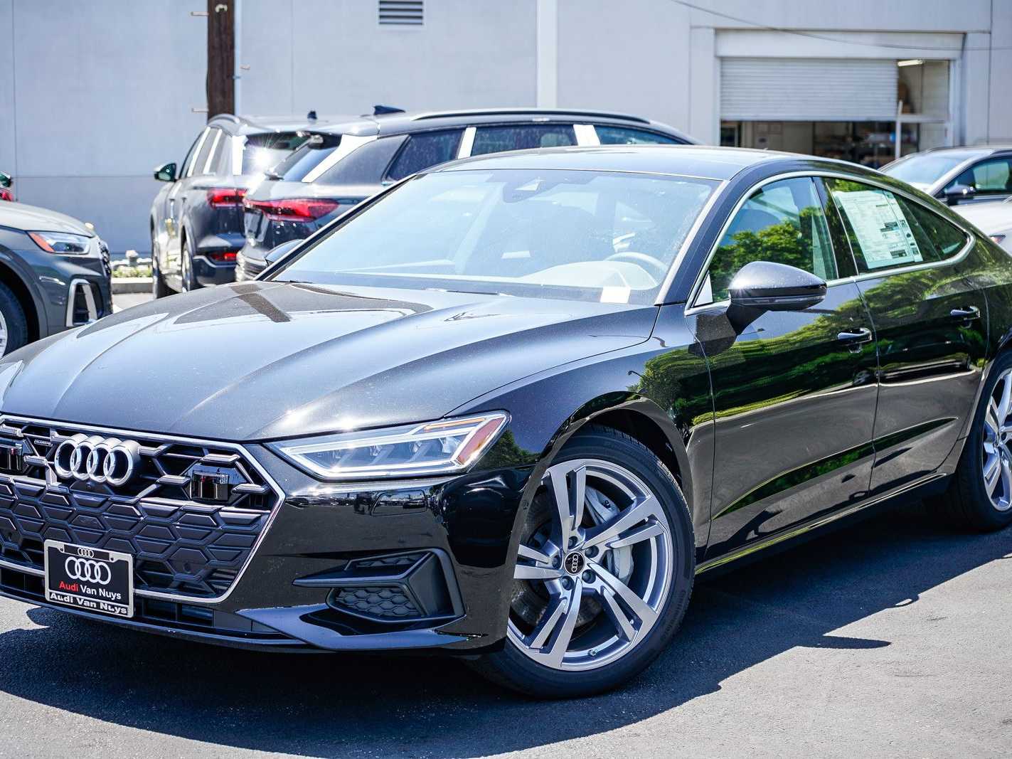 Black 2025 Audi A7 quattro Premium 55 TFSI Sedan All-Wheel Drive 7-Speed Automatic