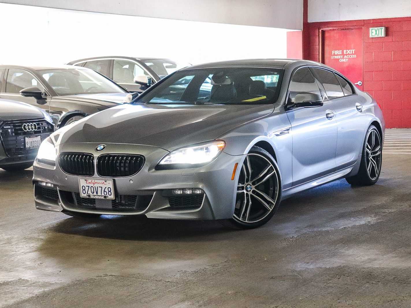 Gray 2018 BMW 6 Series Sedan Rear-Wheel Drive 8-Speed Automatic