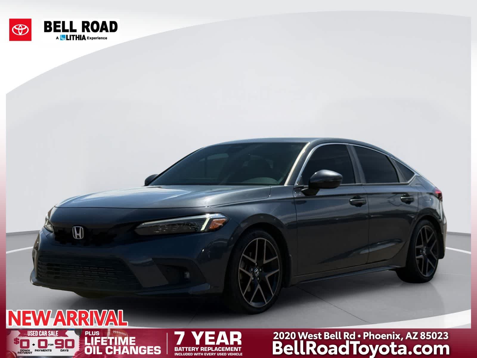 Meteorite Gray Metallic 2022 Honda Civic Hatchback Hatchback Front-Wheel Drive Continuously Variable Transmission