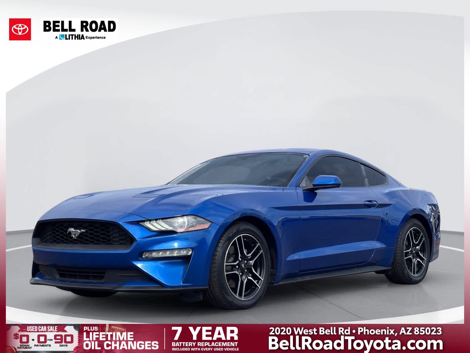 Lightning Blue Metallic 2018 Ford Mustang Coupe Rear-Wheel Drive Automatic