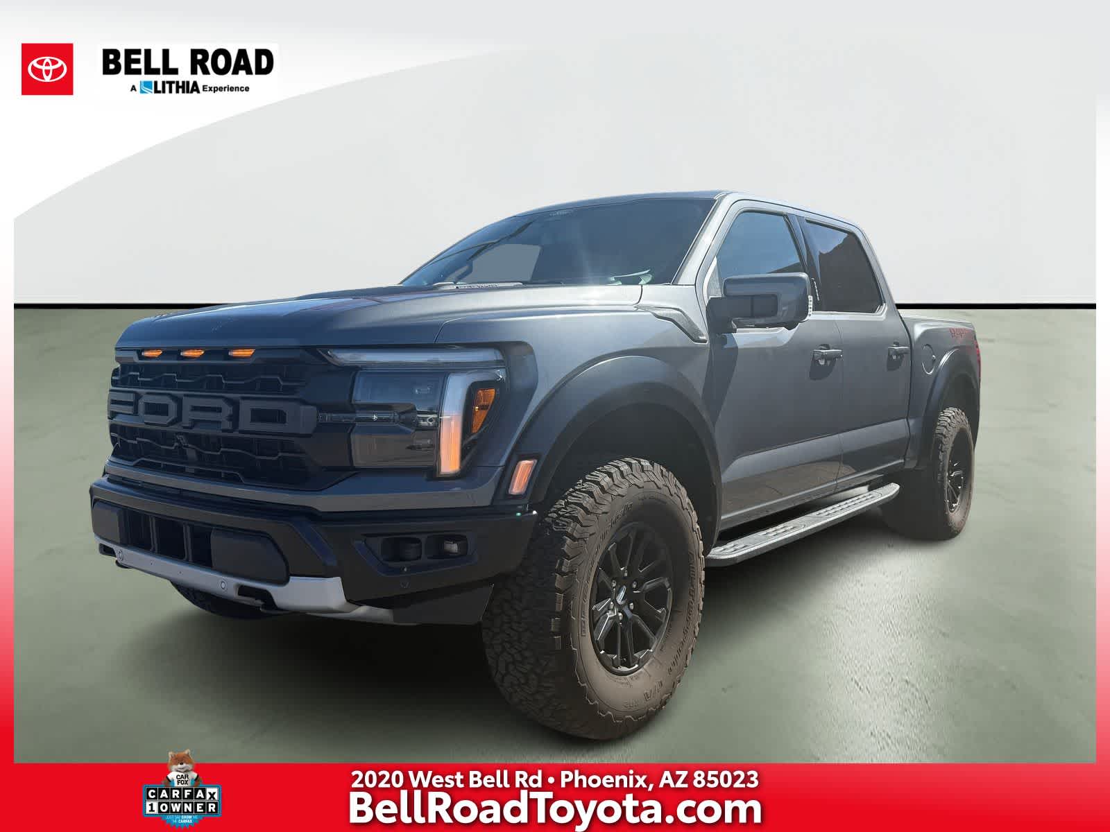 Carbonized Gray Metallic 2024 Ford F-150 Raptor SuperCrew 4WD Pickup Truck Four-Wheel Drive Automatic