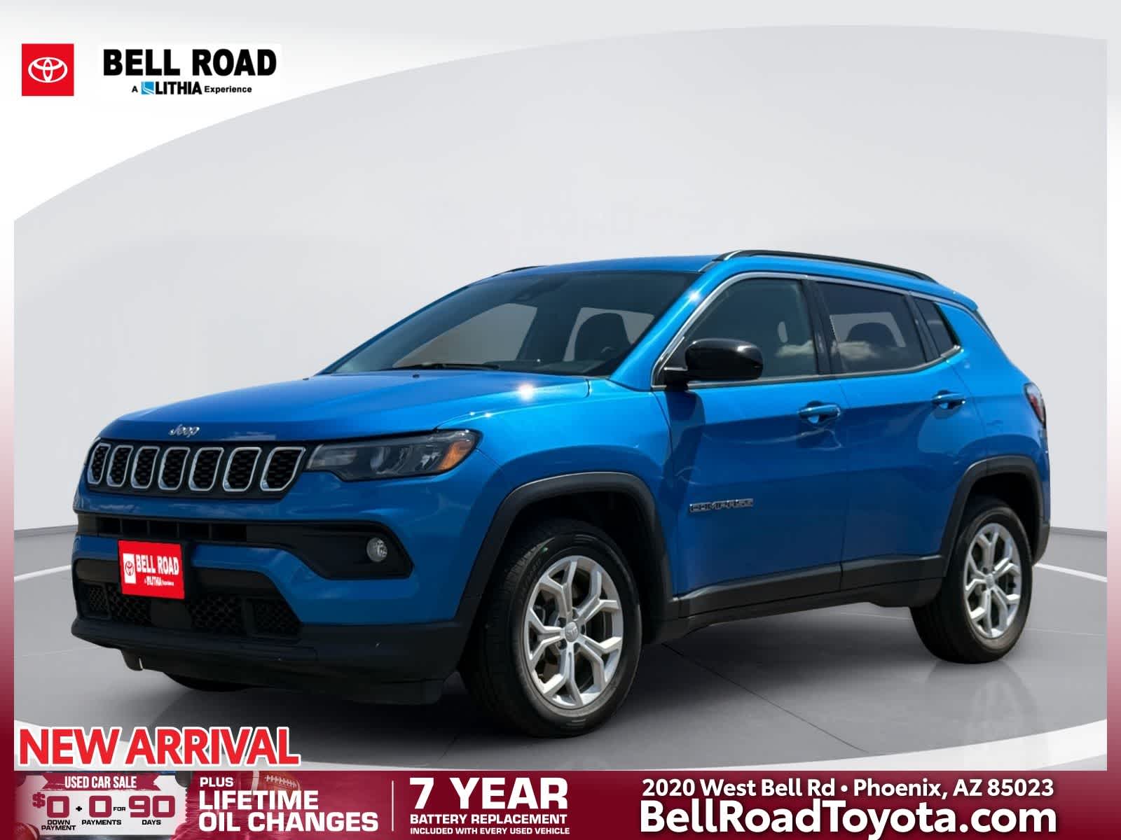 Hydro Blue Pearlcoat 2024 Jeep Compass SUV / Crossover Four-Wheel Drive 8-Speed Automatic