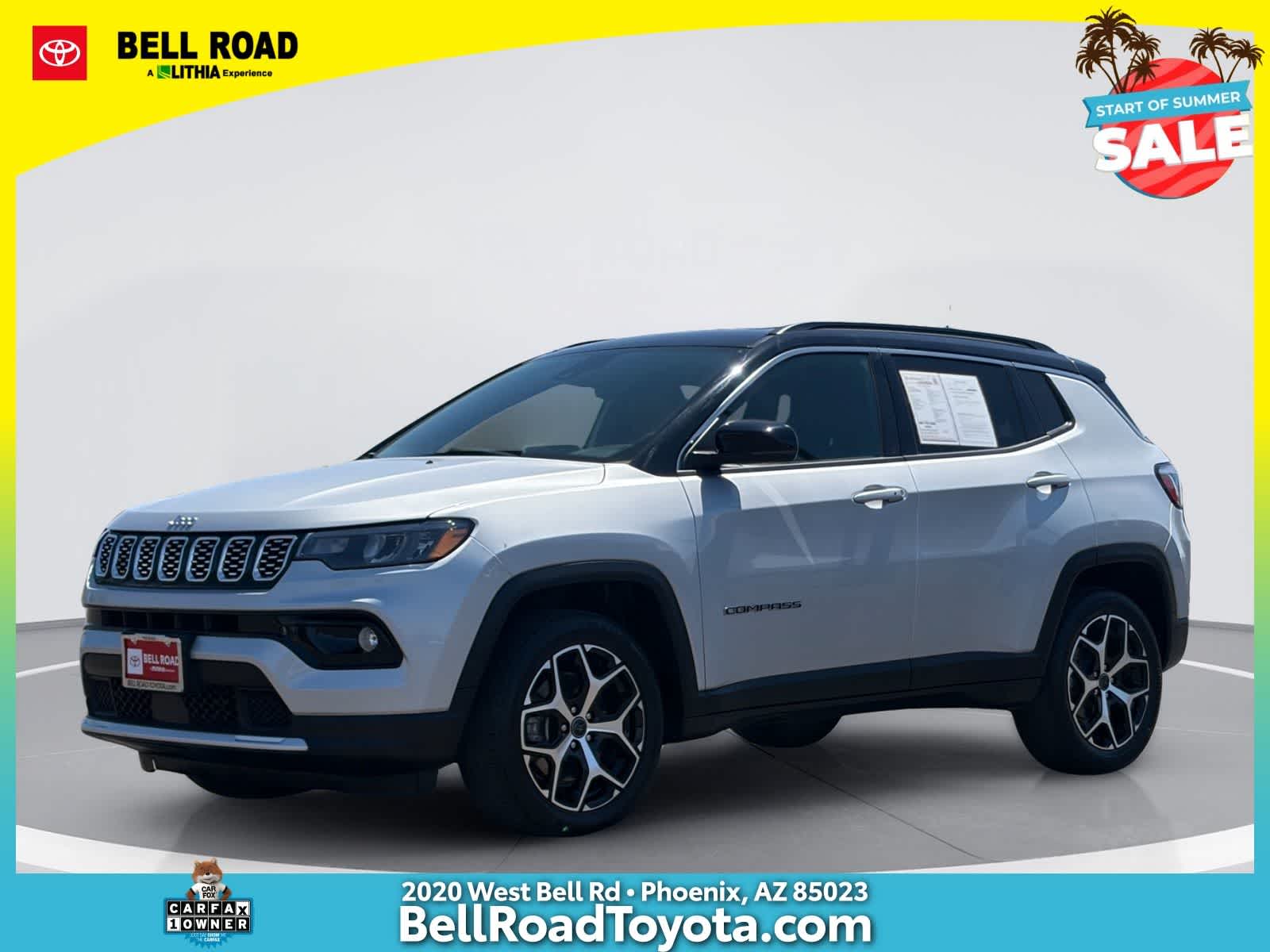 Silver Zynith Metallic Clearcoat 2025 Jeep Compass Limited 4WD SUV / Crossover Four-Wheel Drive 8-Speed Automatic