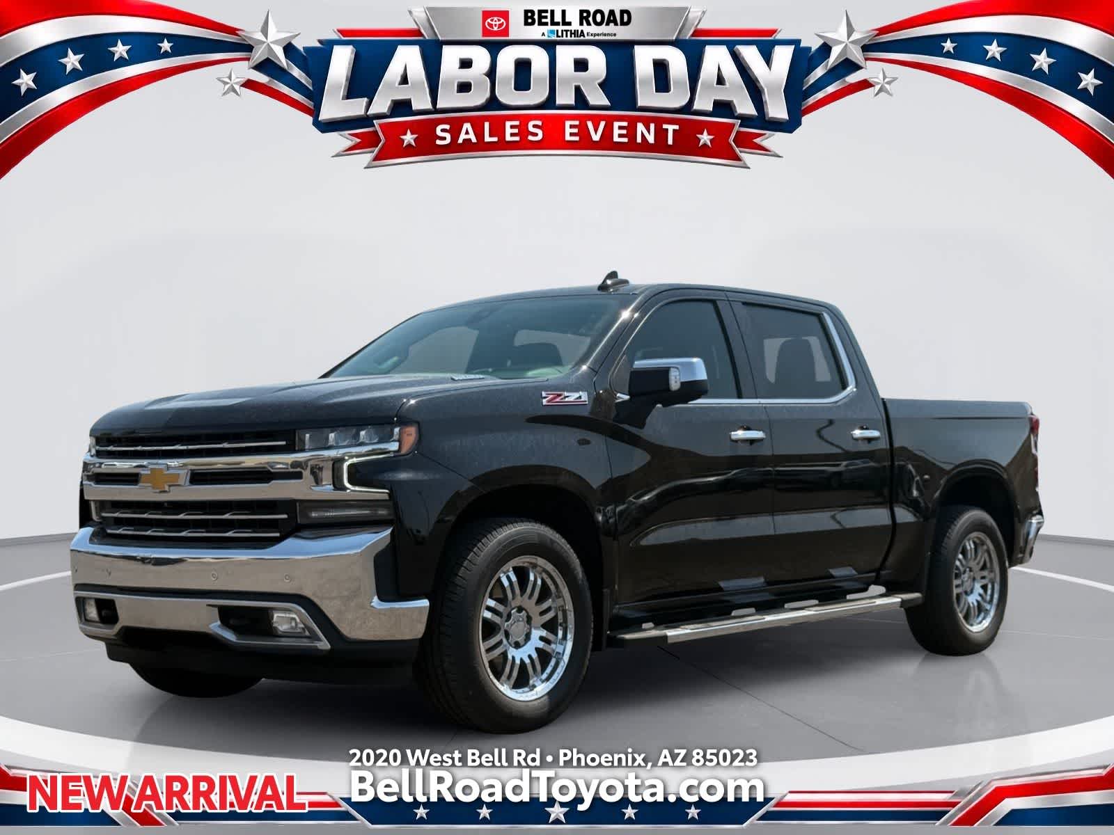 Black 2021 Chevrolet Silverado 1500 Pickup Truck Four-Wheel Drive Automatic