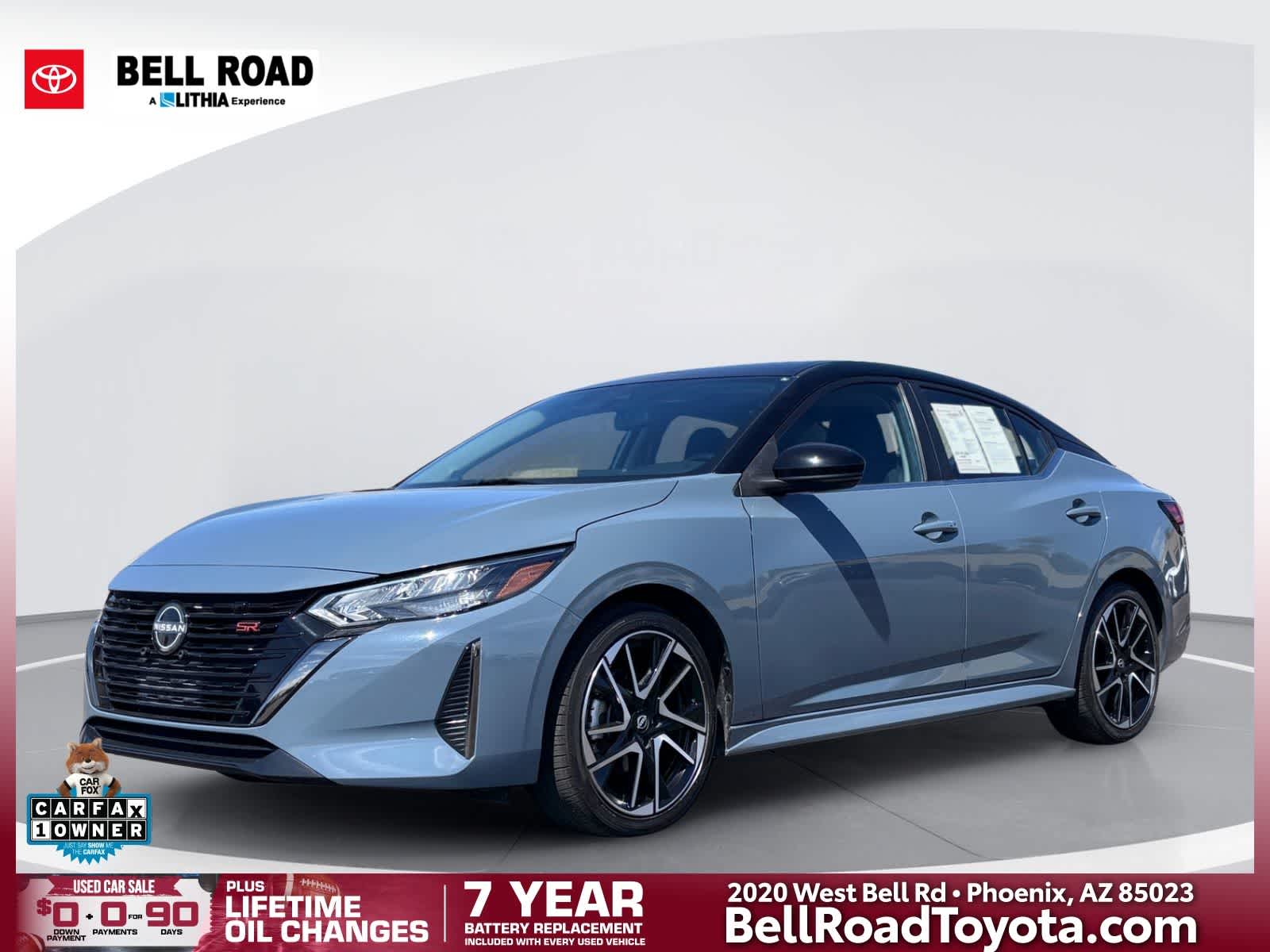 Atlantic Gray Metallic/Super Black 2025 Nissan Sentra Sedan Front-Wheel Drive Continuously Variable Transmission
