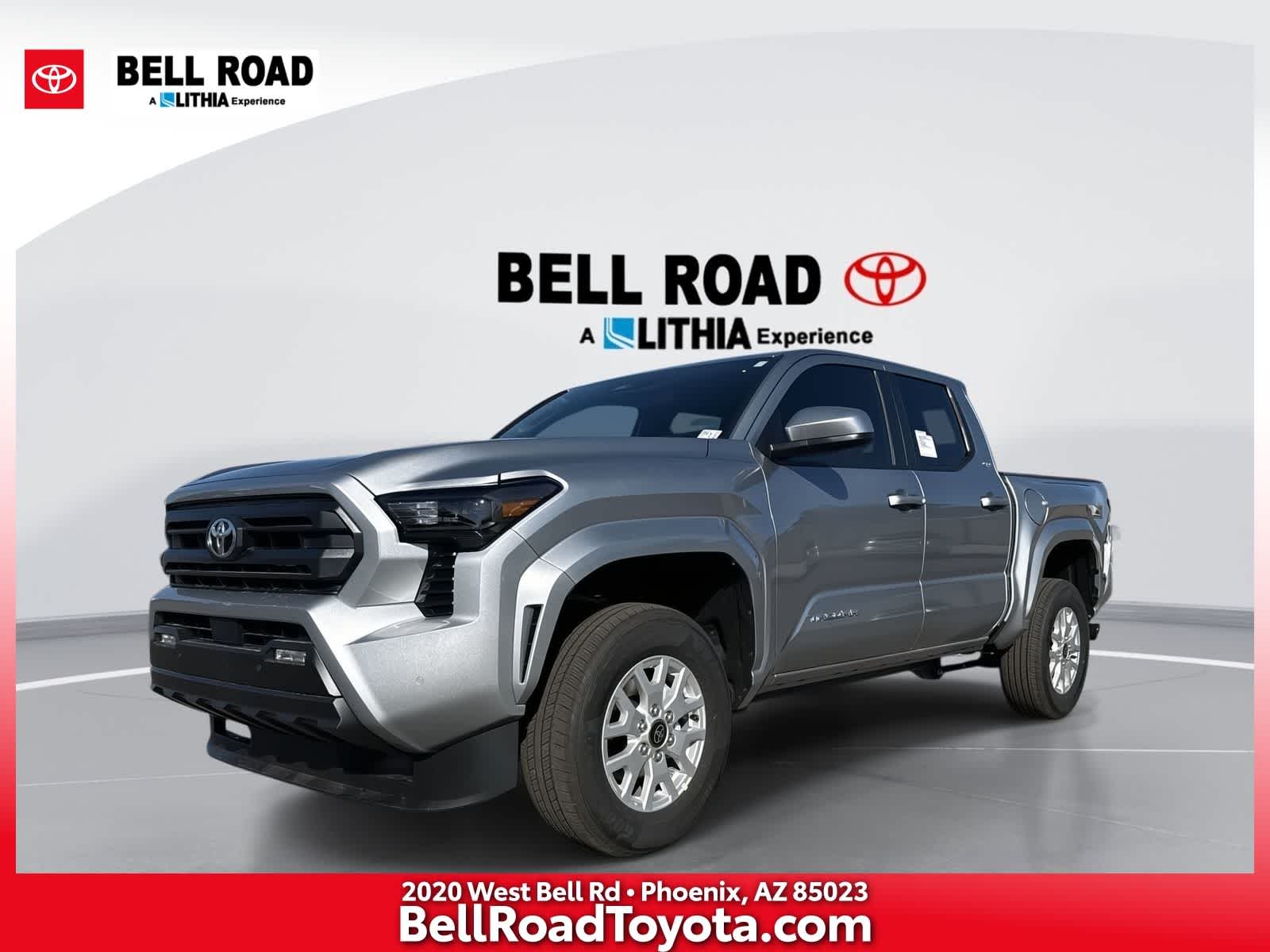 Celestial Silver Metallic 2025 Toyota Tacoma SR5 Double Cab 4WD Pickup Truck Four-Wheel Drive 8-Speed Automatic