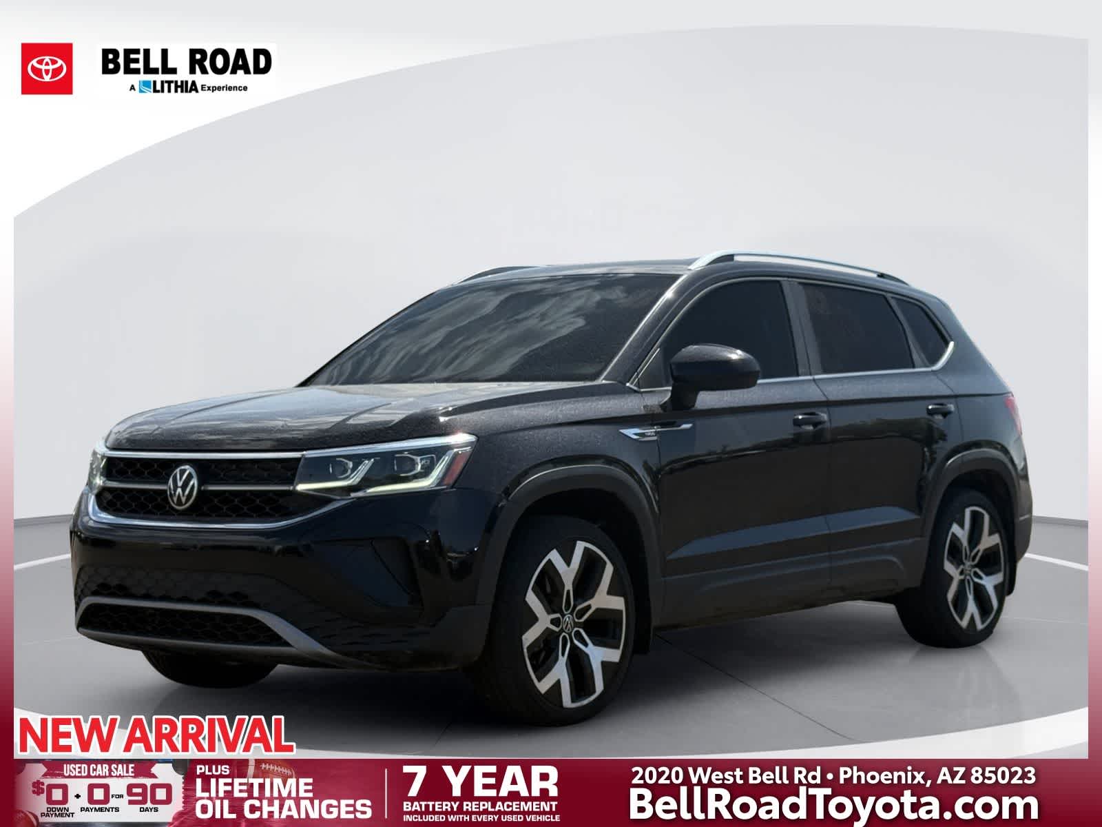 Deep Black Pearl 2022 Volkswagen Taos SUV / Crossover All-Wheel Drive 7-Speed Automatic