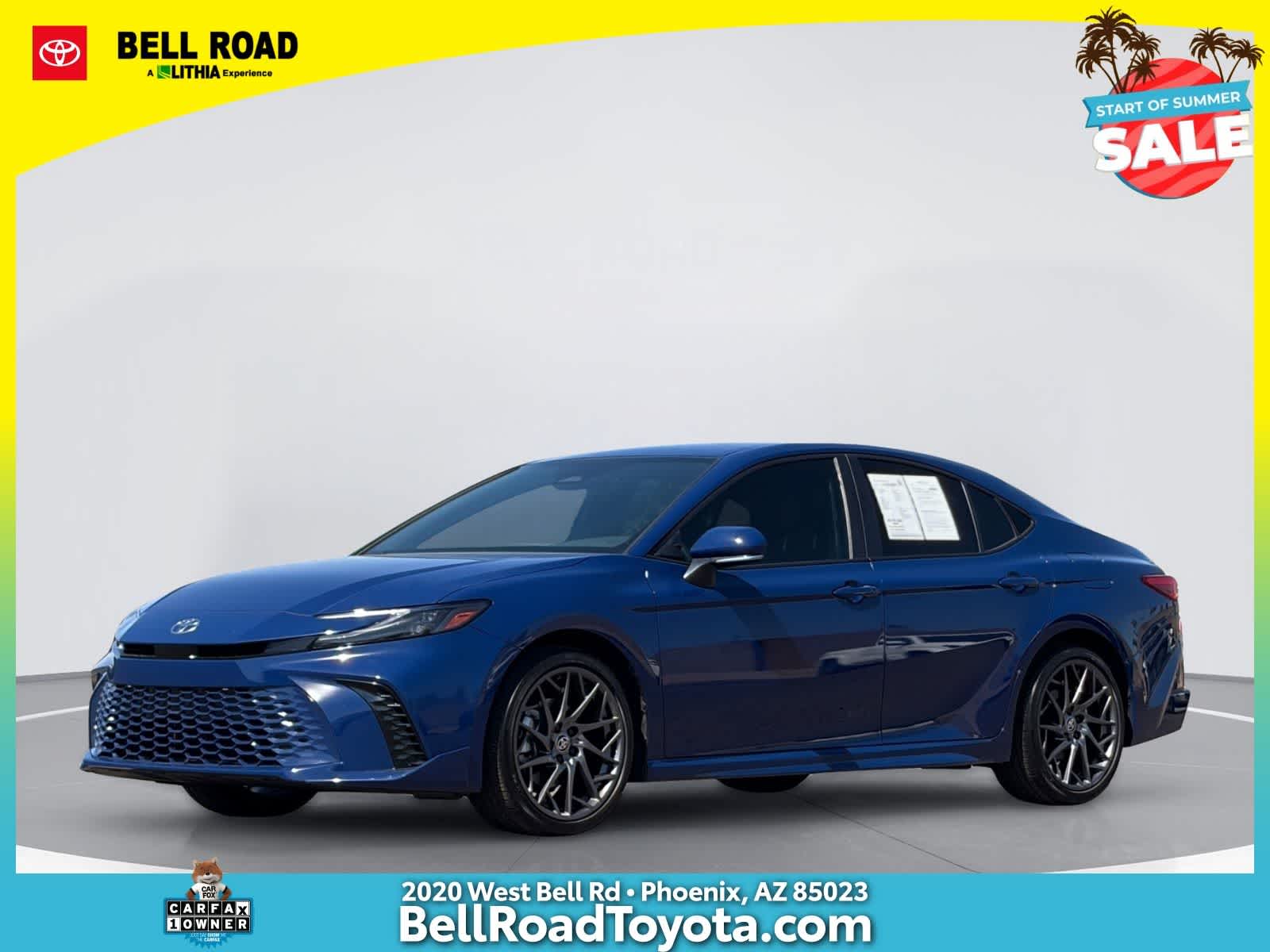 Reservoir Blue 2025 Toyota Camry Sedan Front-Wheel Drive Continuously Variable Transmission