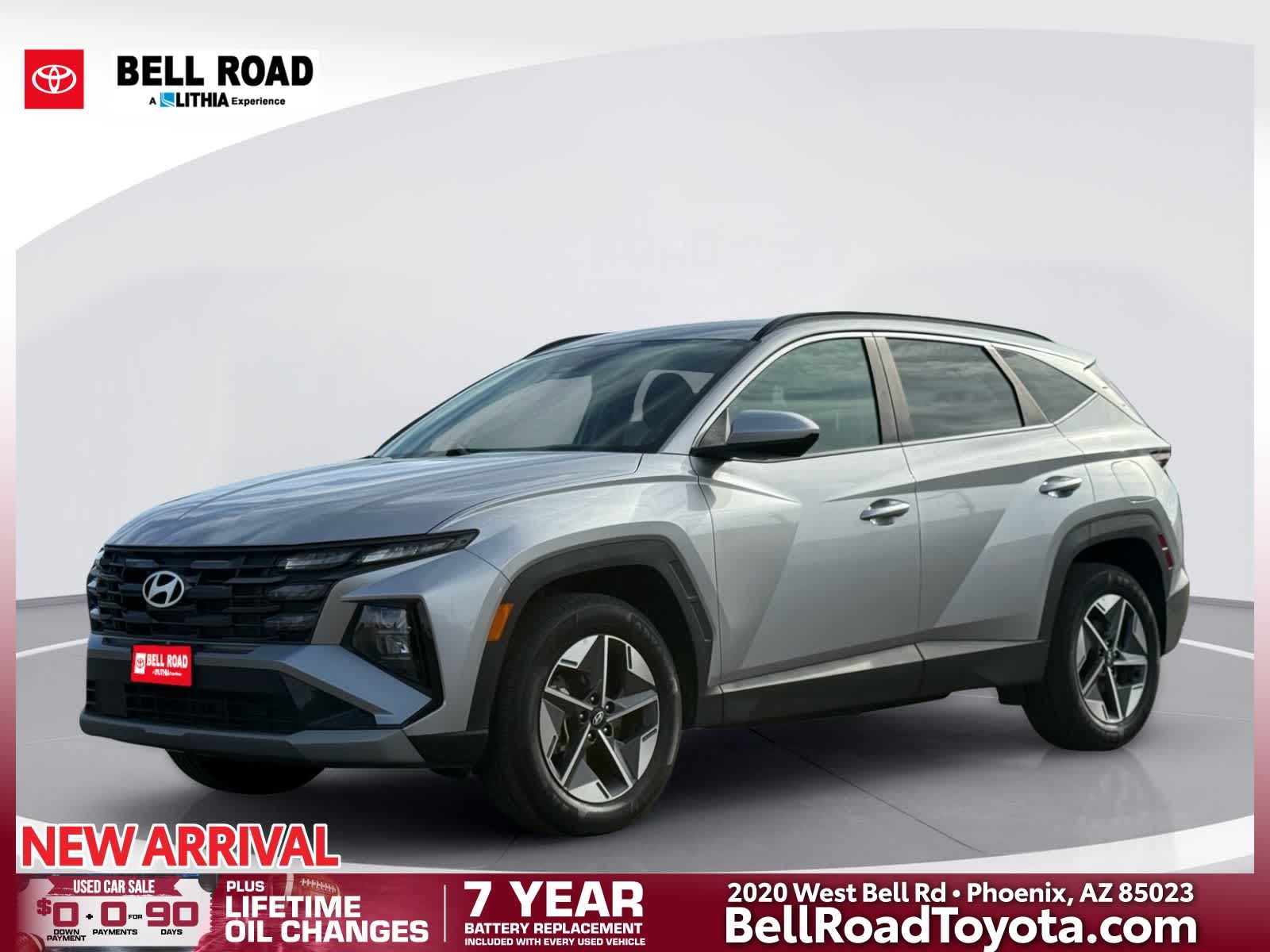 Shimmering Silver 2025 Hyundai Tucson SUV / Crossover All-Wheel Drive 8-Speed Automatic