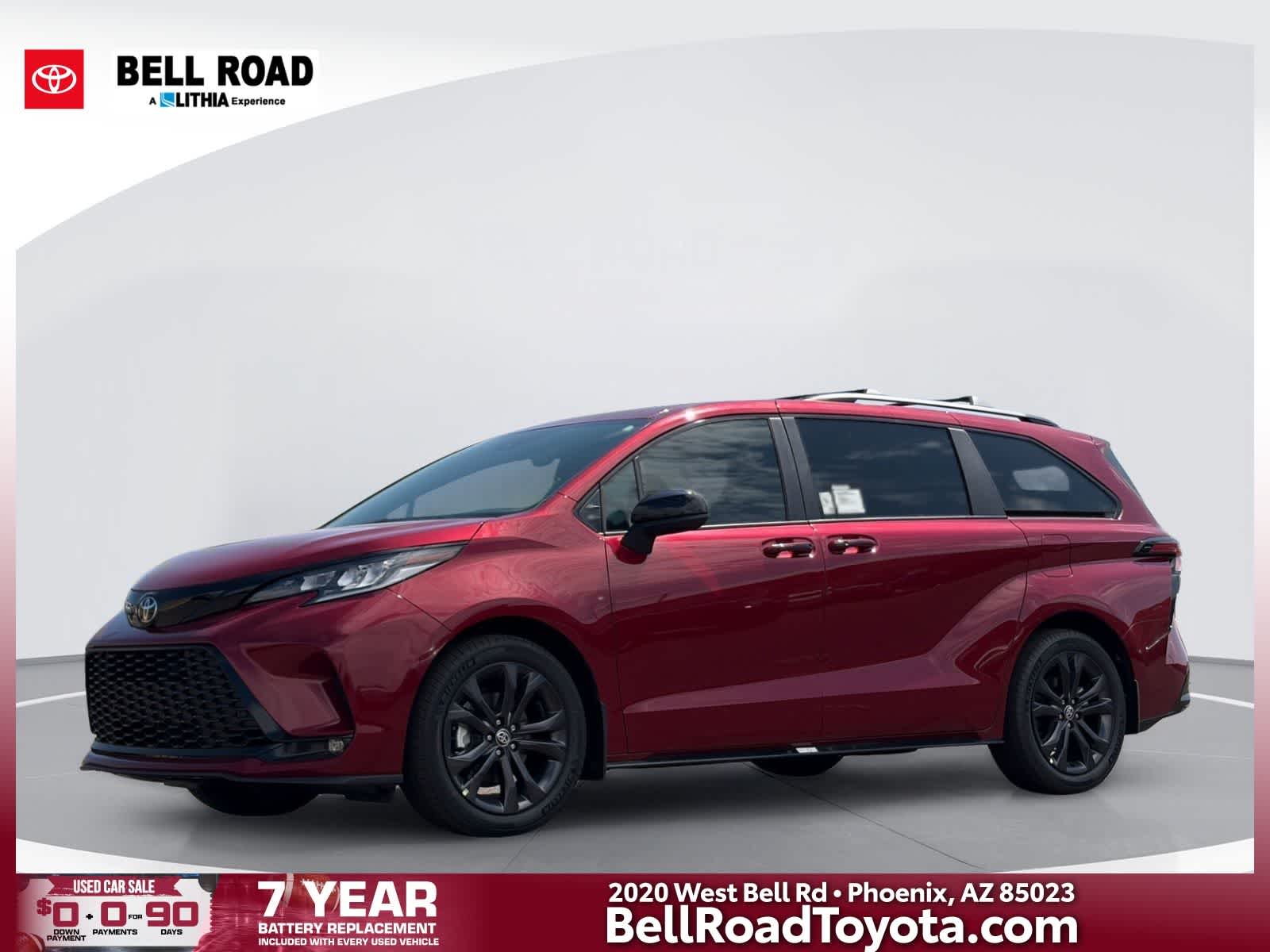 Red (Ruby Flare Pearl) 2026 Toyota Sienna Minivan Front-Wheel Drive Continuously Variable Transmission
