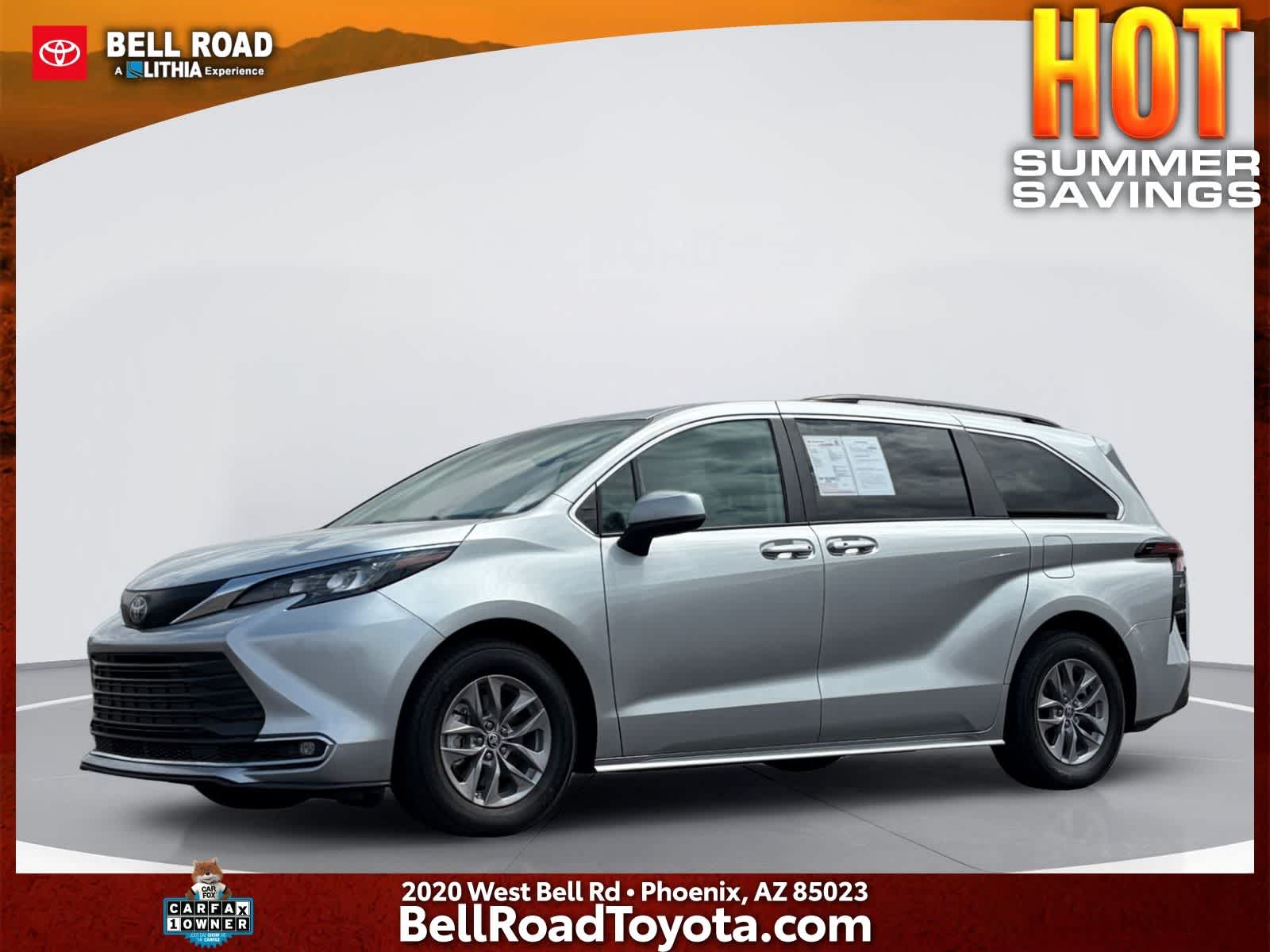 Celestial Silver Metallic 2024 Toyota Sienna Minivan Front-Wheel Drive Continuously Variable Transmission