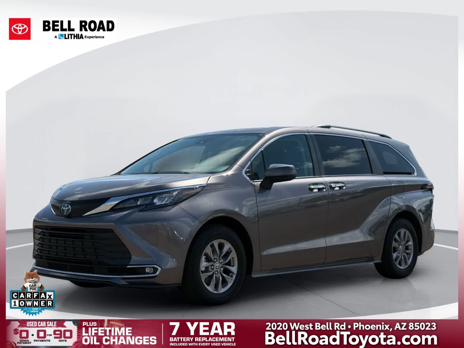 Predawn Gray Mica 2024 Toyota Sienna Minivan Front-Wheel Drive Continuously Variable Transmission