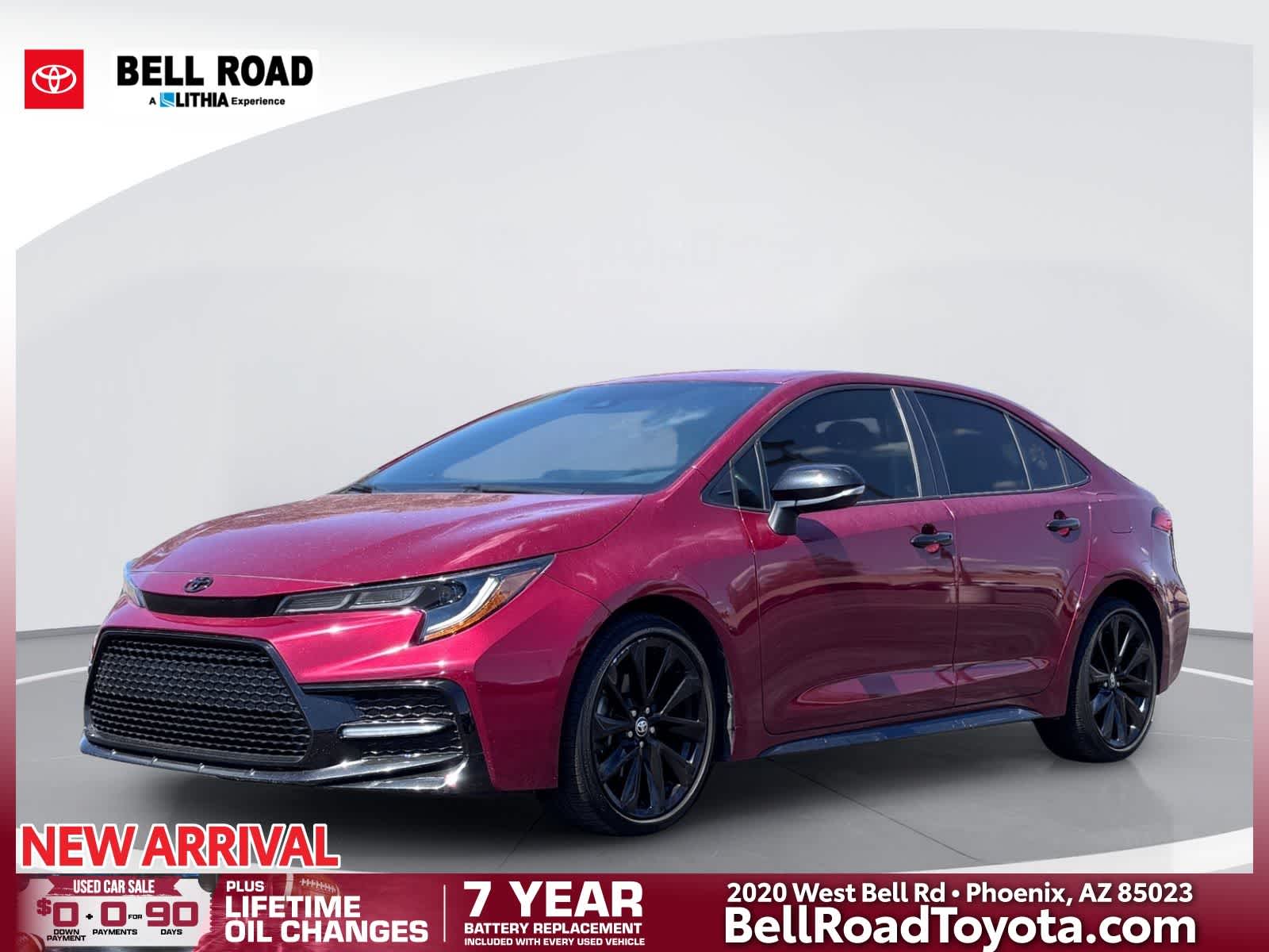Red (Ruby Flare Pearl) 2022 Toyota Corolla Sedan Front-Wheel Drive Continuously Variable Transmission