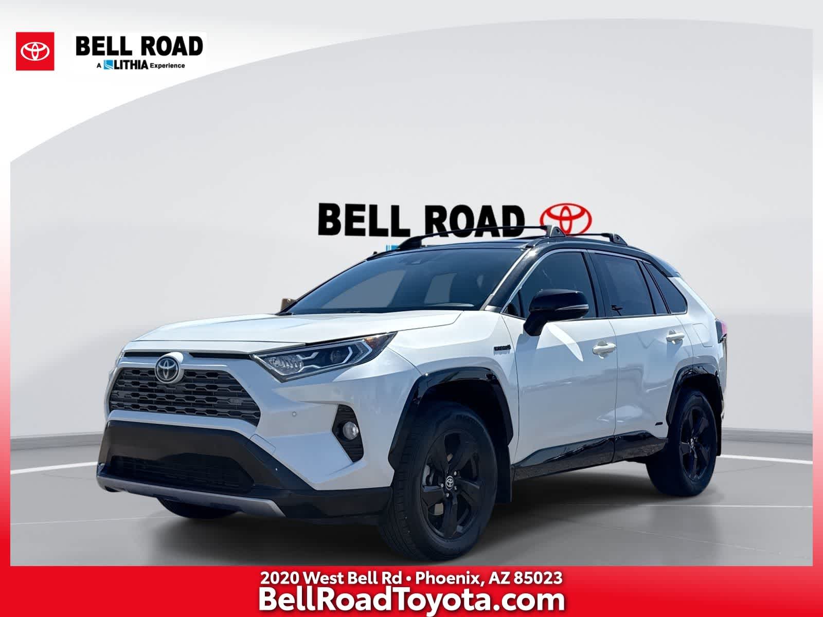 Blizzard Pearl w/Midnight Black Roof 2020 Toyota RAV4 Hybrid XSE AWD SUV / Crossover All-Wheel Drive Continuously Variable Transmission