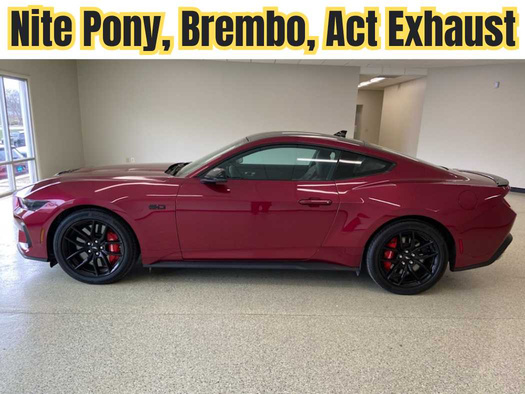 Pink (Molten Magenta Metallic Tri-coat) 2025 Ford Mustang GT Premium Fastback RWD Coupe Rear-Wheel Drive 6-Speed Manual