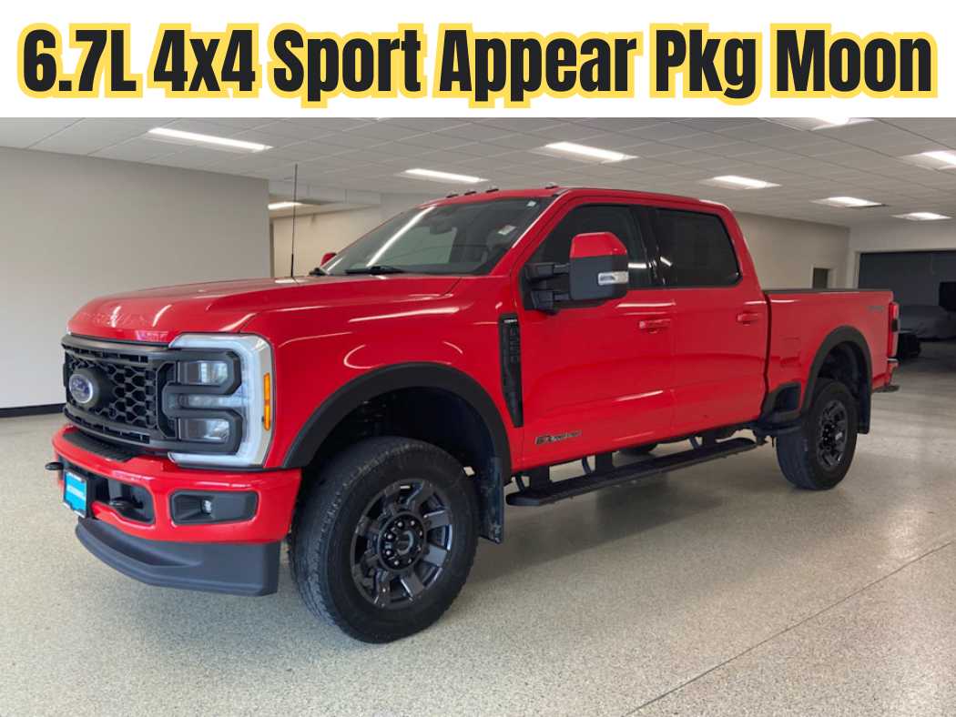 Race Red 2023 Ford F-250 Super Duty Lariat Crew Cab 4WD Pickup Truck Four-Wheel Drive Automatic