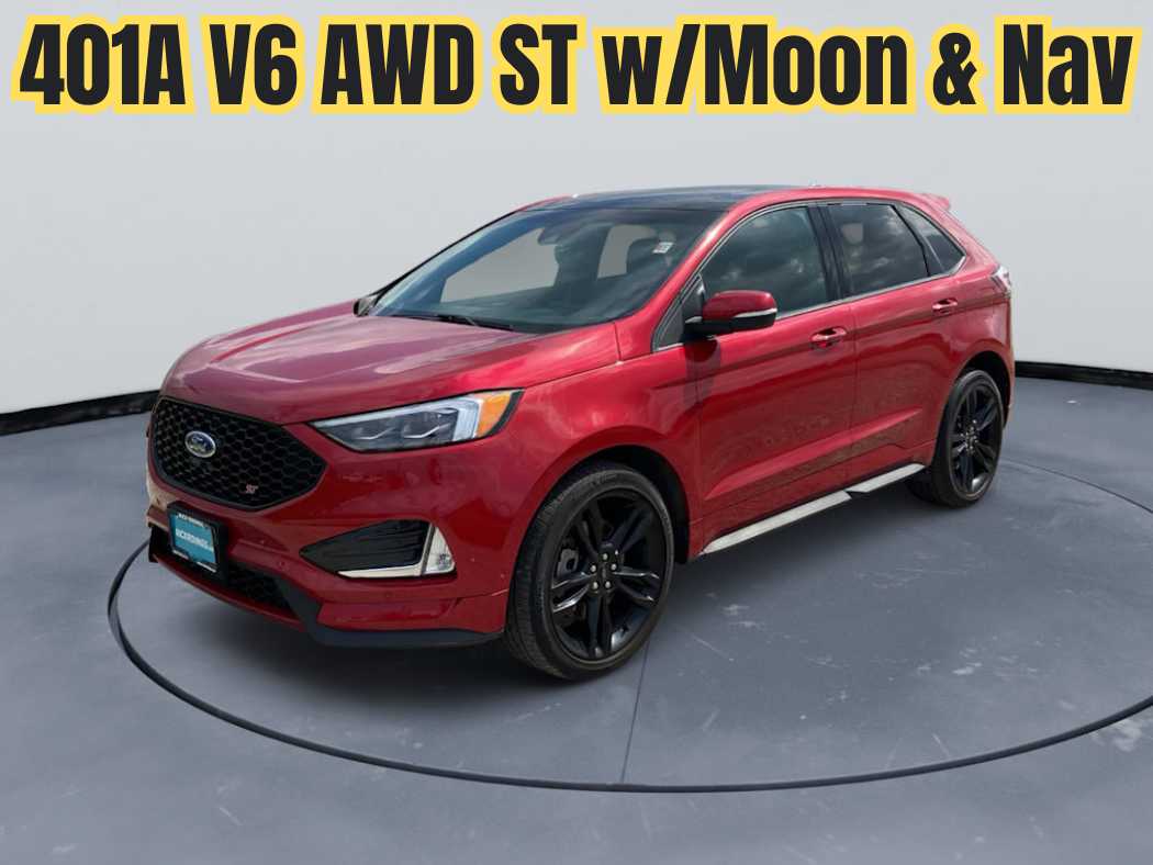 Rapid Red Metallic Tinted Clearcoat 2023 Ford Edge ST AWD SUV / Crossover All-Wheel Drive 7-Speed Automatic