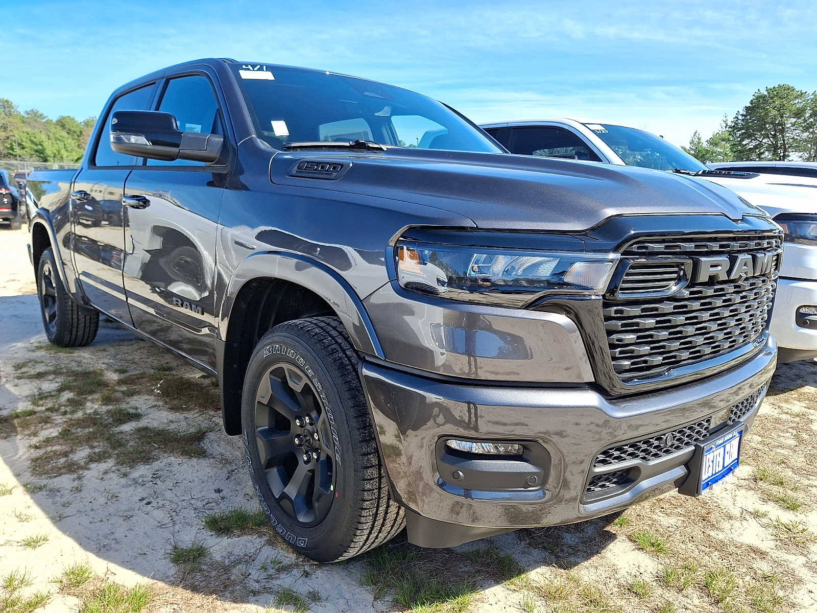 Gray (Granite Crystal Metallic Clearcoat) 2026 RAM 1500 Big Horn Crew Cab 4WD Pickup Truck Four-Wheel Drive 8-Speed Automatic