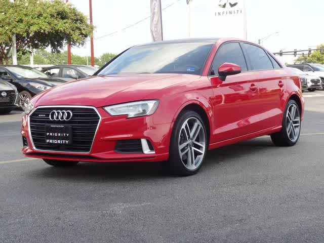 Red 2018 Audi A3 Sedan All-Wheel Drive 6-Speed Automatic